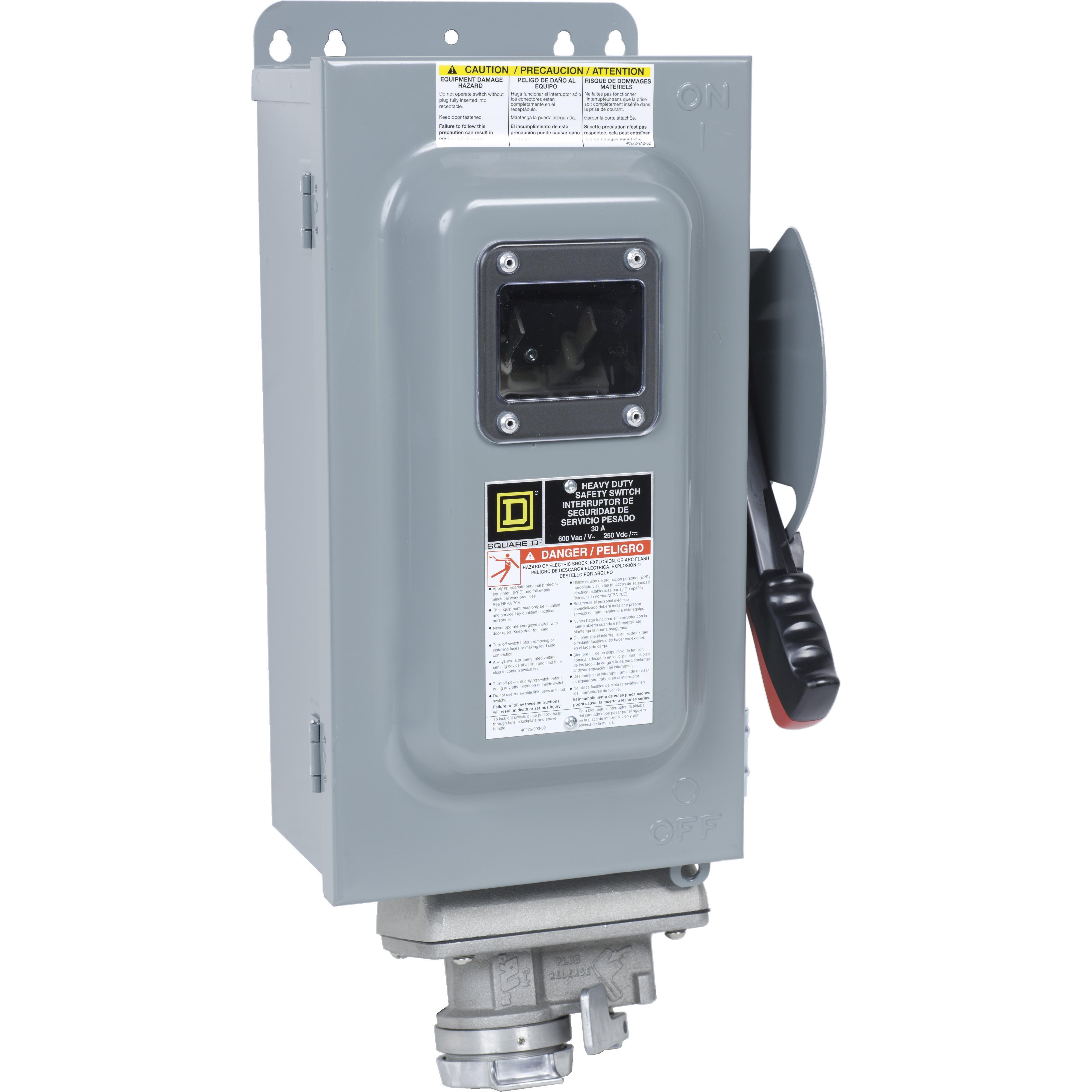 Square D™ HU361AWCVW Heavy Duty Safety Switches