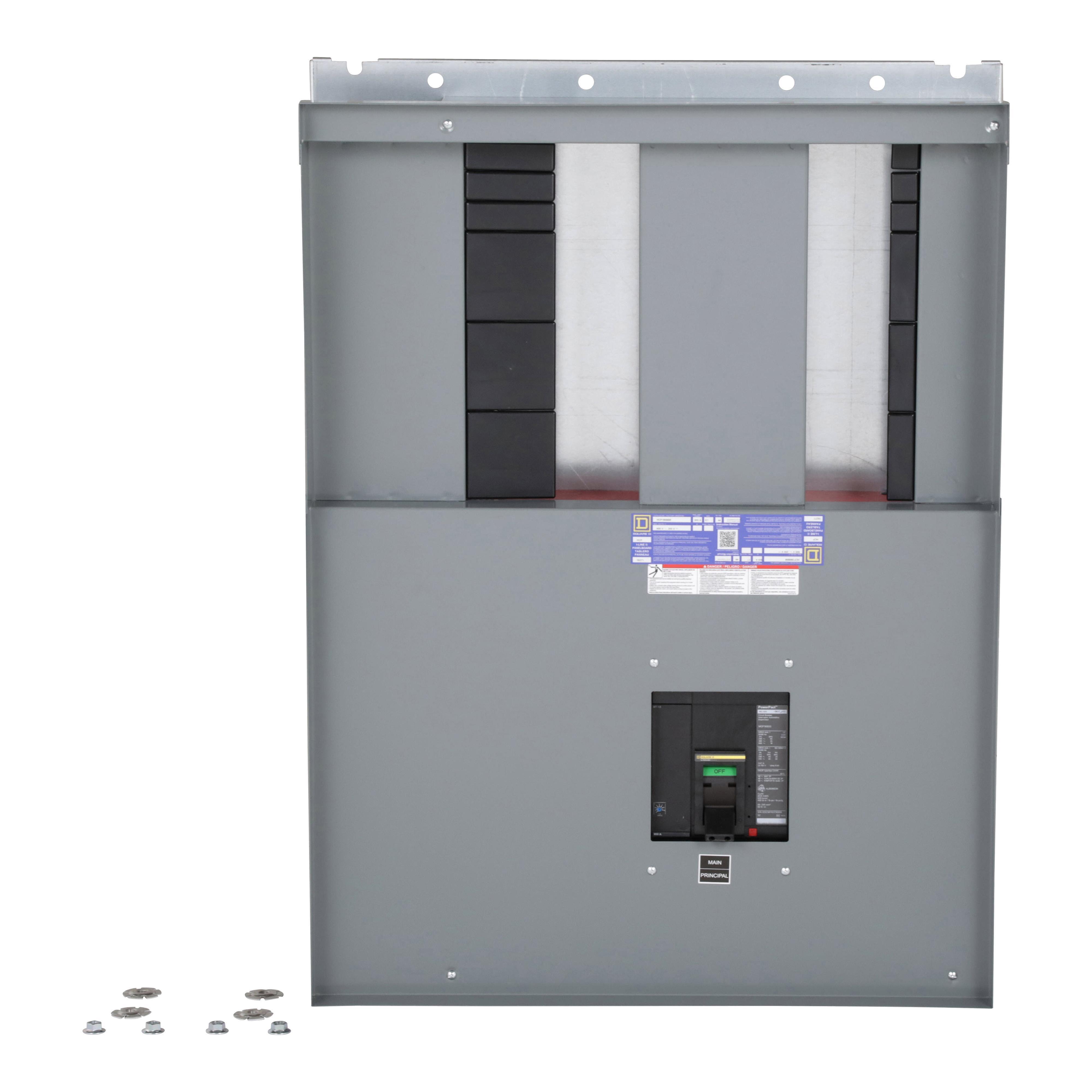 Square D™ I-Line™ HCP18688M 3-Phase Bottom Panelboard Interior, 600 V AC/250 V DC, 800 A, 36 Spaces, 200 kA SCCR