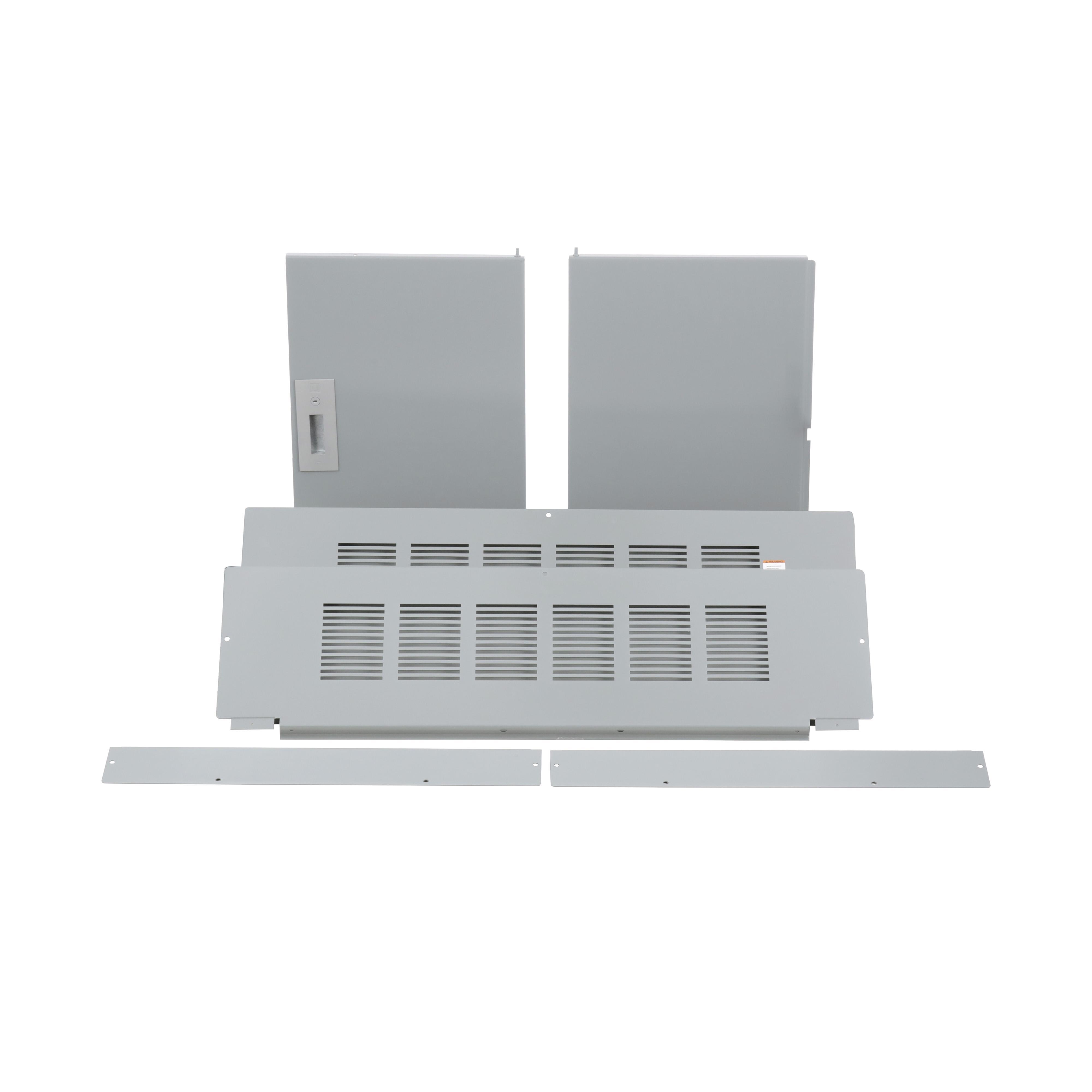 Square D™ I-Line™ HCW50TSD 4-Piece Cover/Trim Kit With Door, 50 in L x 42-1/4 in W, For Use With I-Line™ HCP 3-Pole Main Lug Circuit Breaker Panelboard, Surface Mount