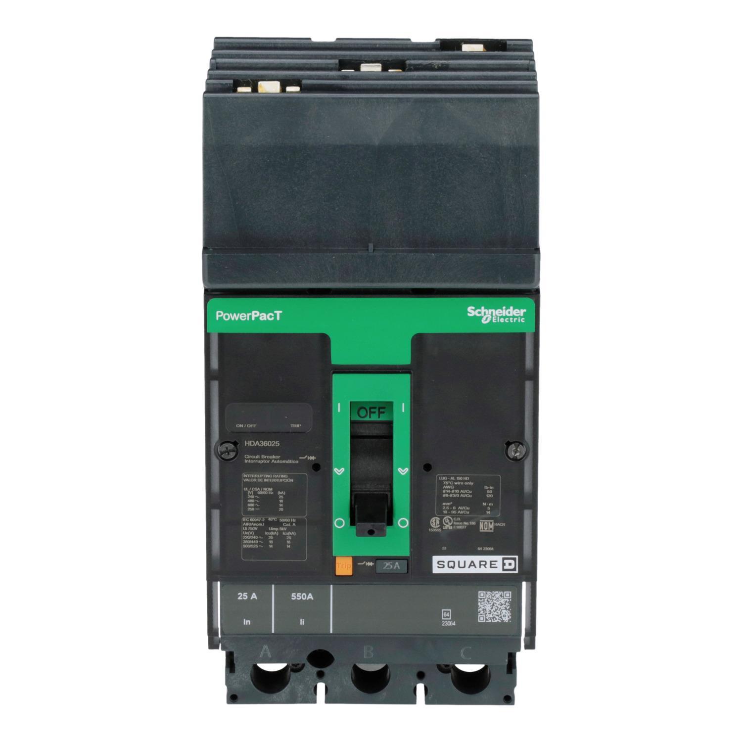 Square D™ HDA36025 Molded Case Circuit Breakers