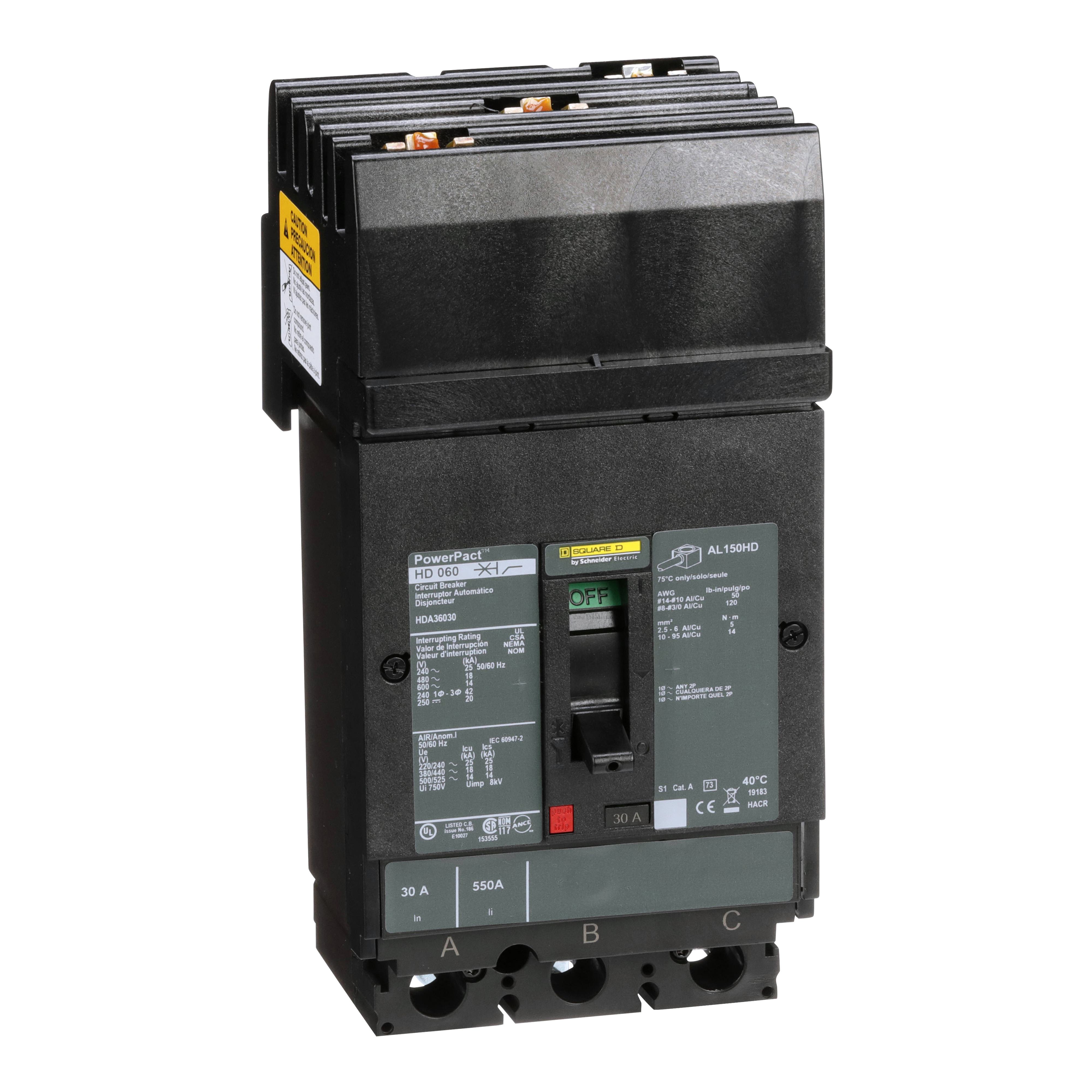 Square D™ HDA36030 Molded Case Circuit Breakers