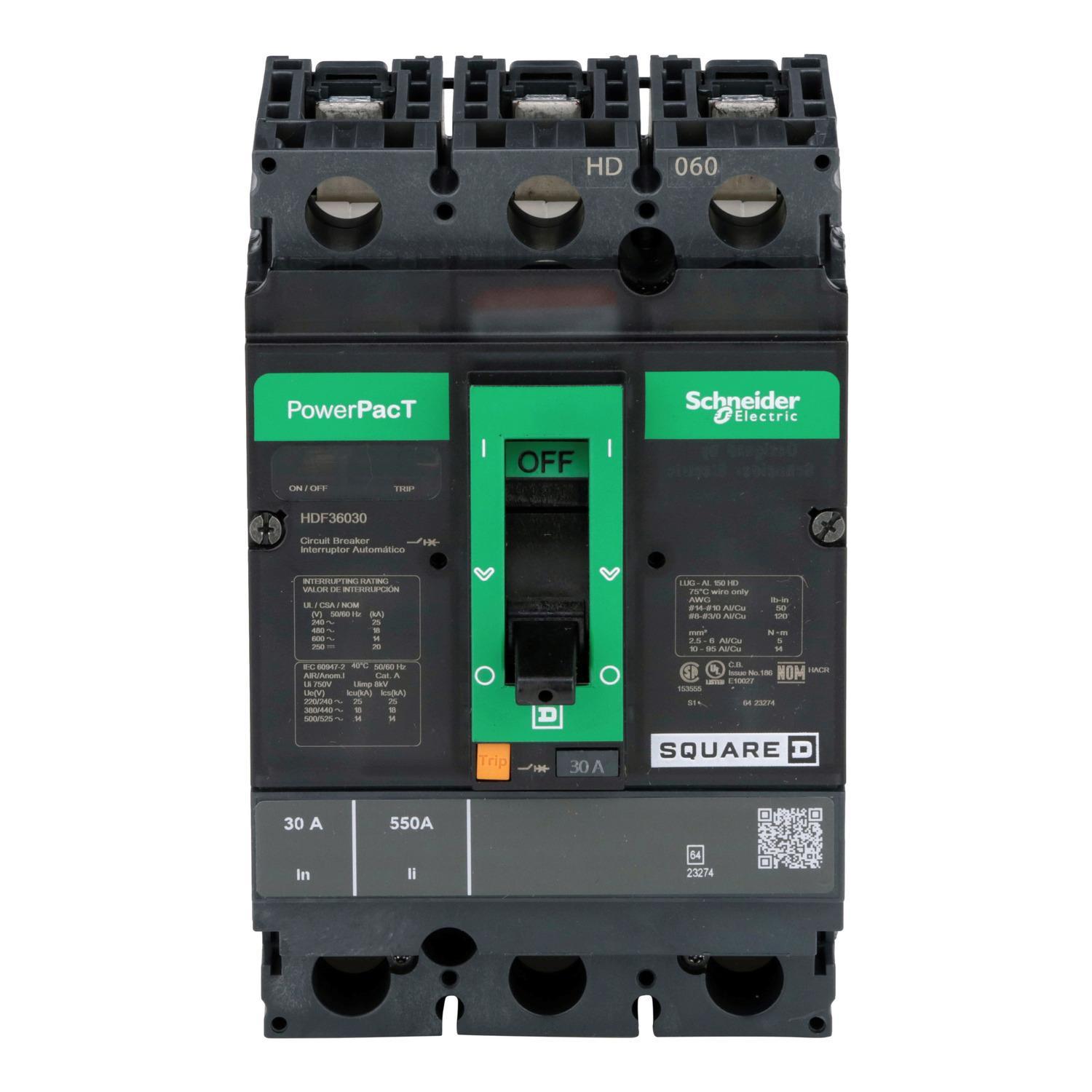 Square D™ HDF36030 Molded Case Circuit Breakers