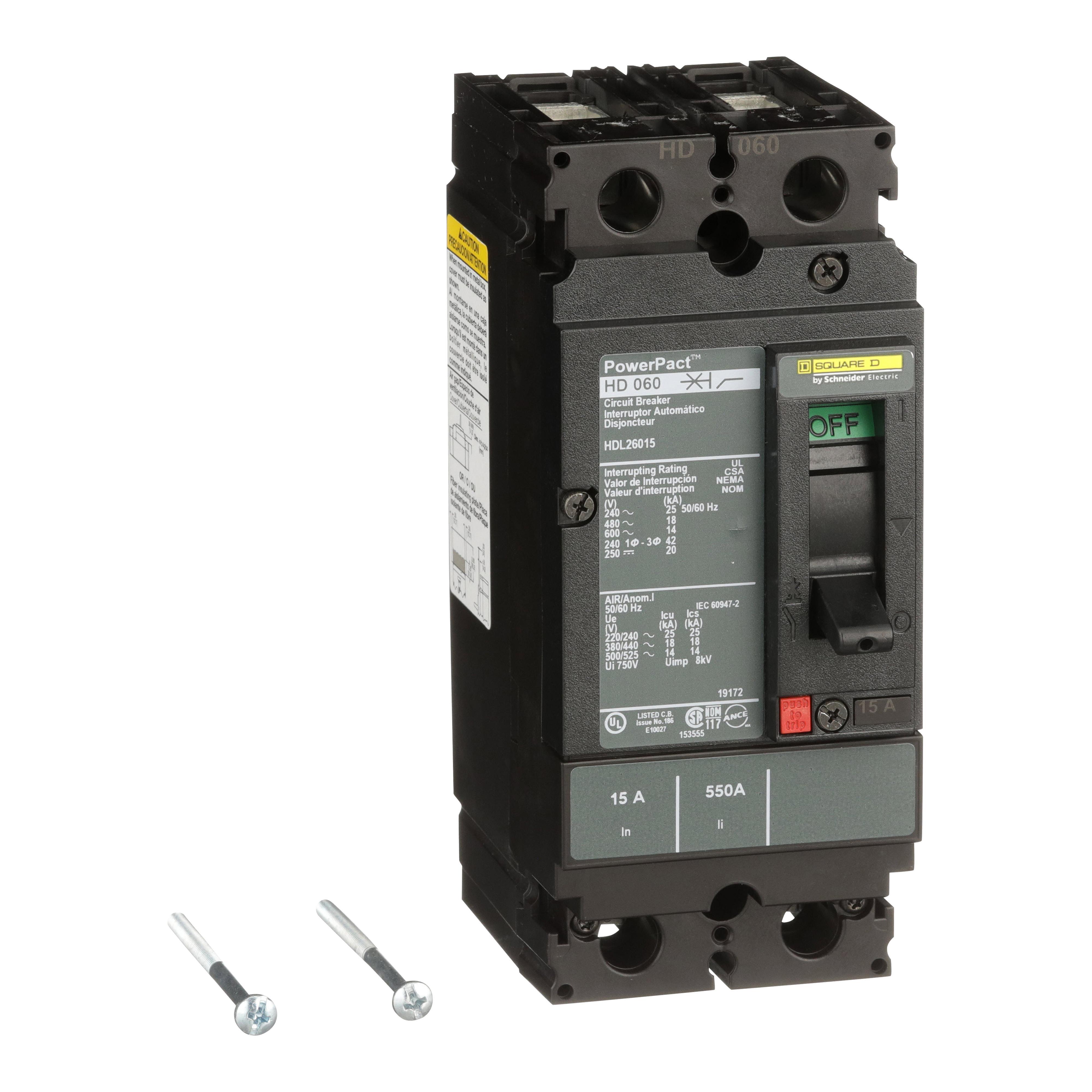 Square D™ HDL26015 Molded Case Circuit Breakers