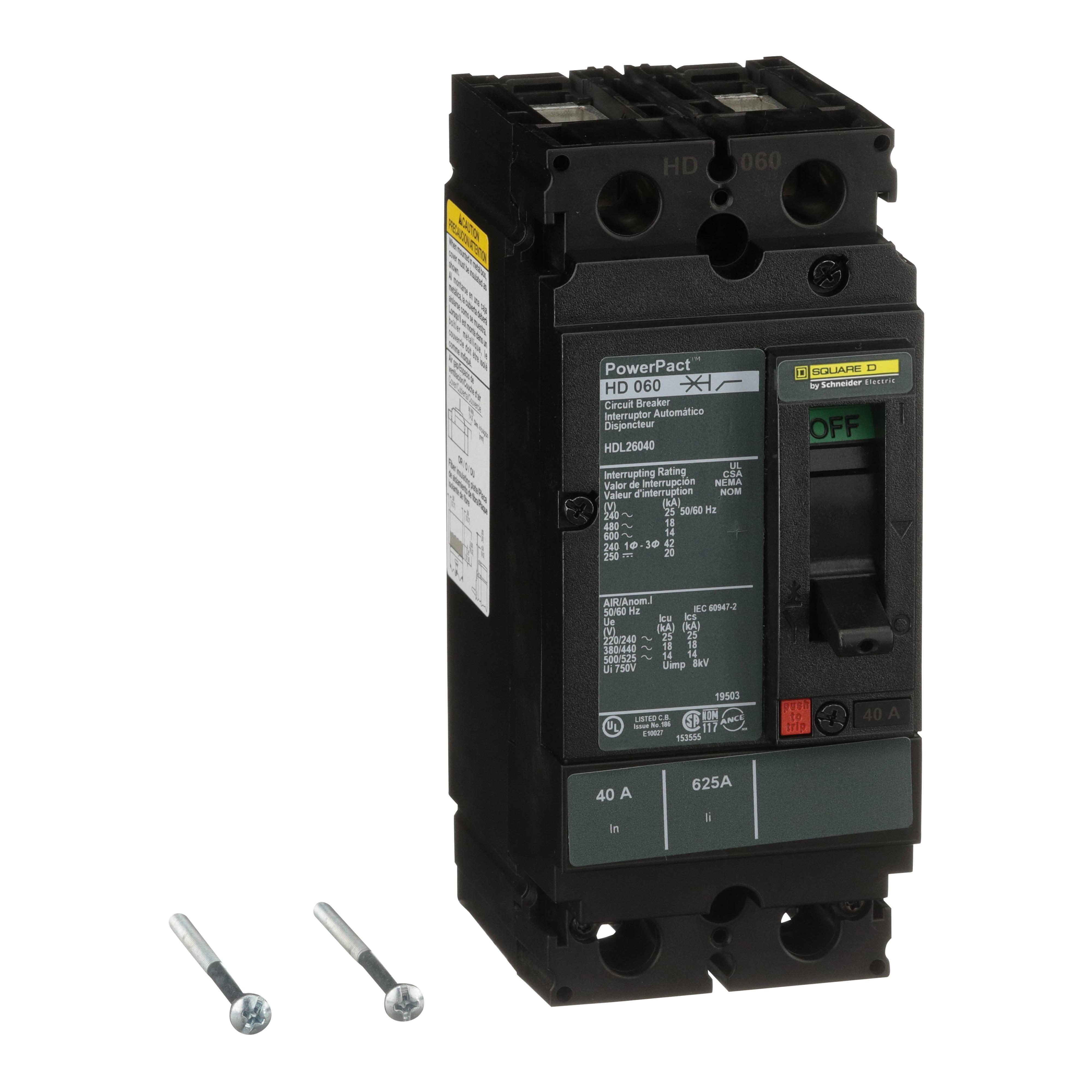 Square D™ HDL26040 Molded Case Circuit Breakers