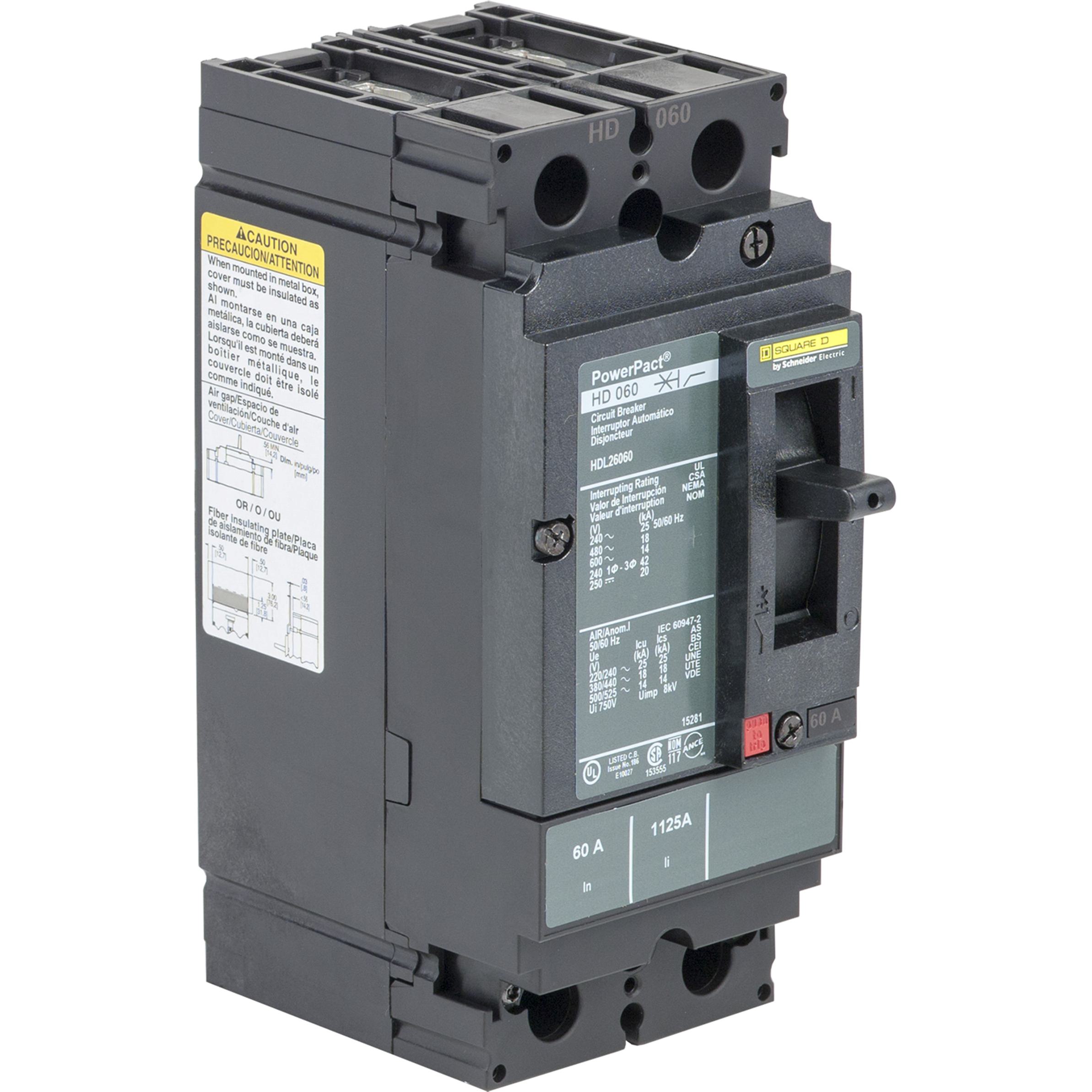 Square D™ HDL26060C Molded Case Circuit Breakers