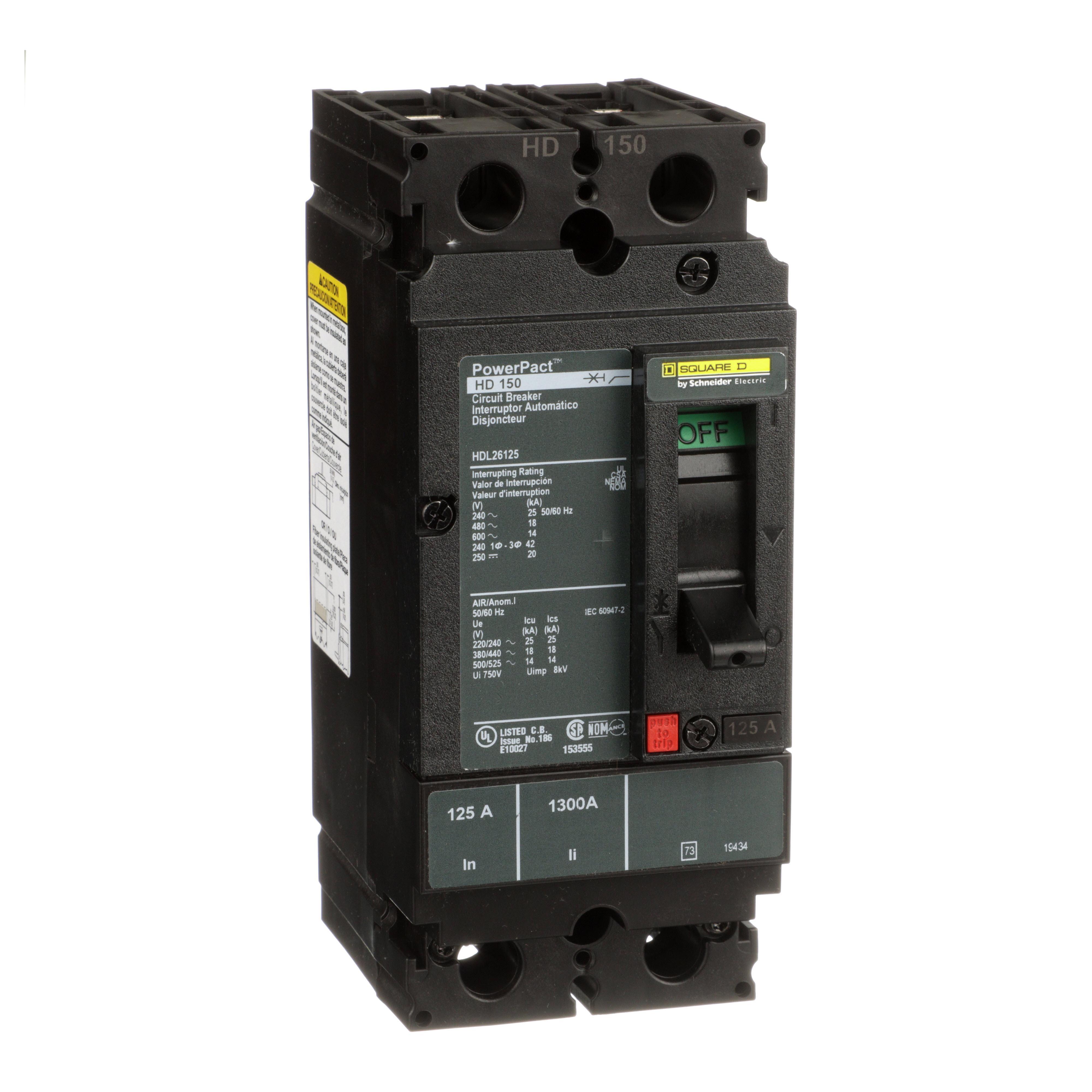 Square D™ HDL26125 Molded Case Circuit Breakers