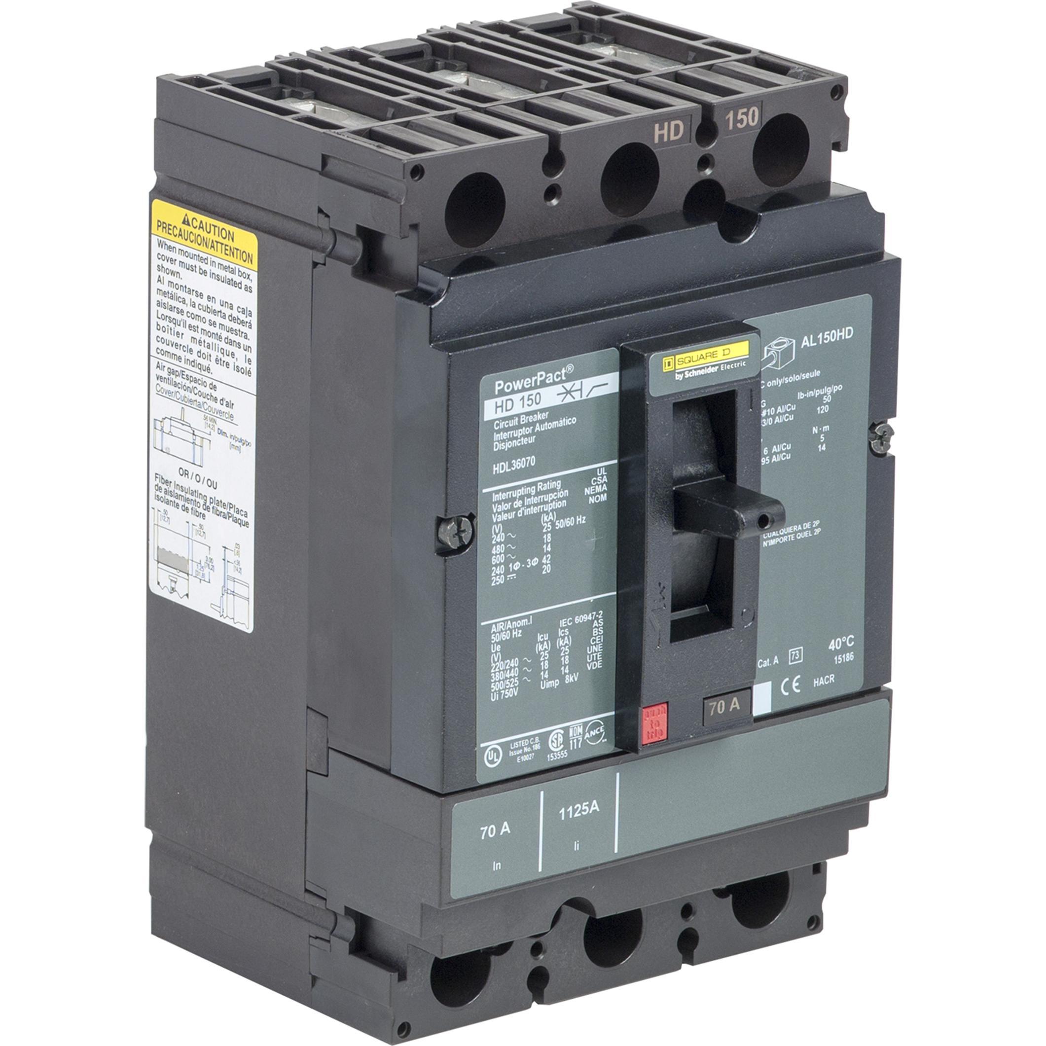 Square D™ HDL36070C Molded Case Circuit Breakers