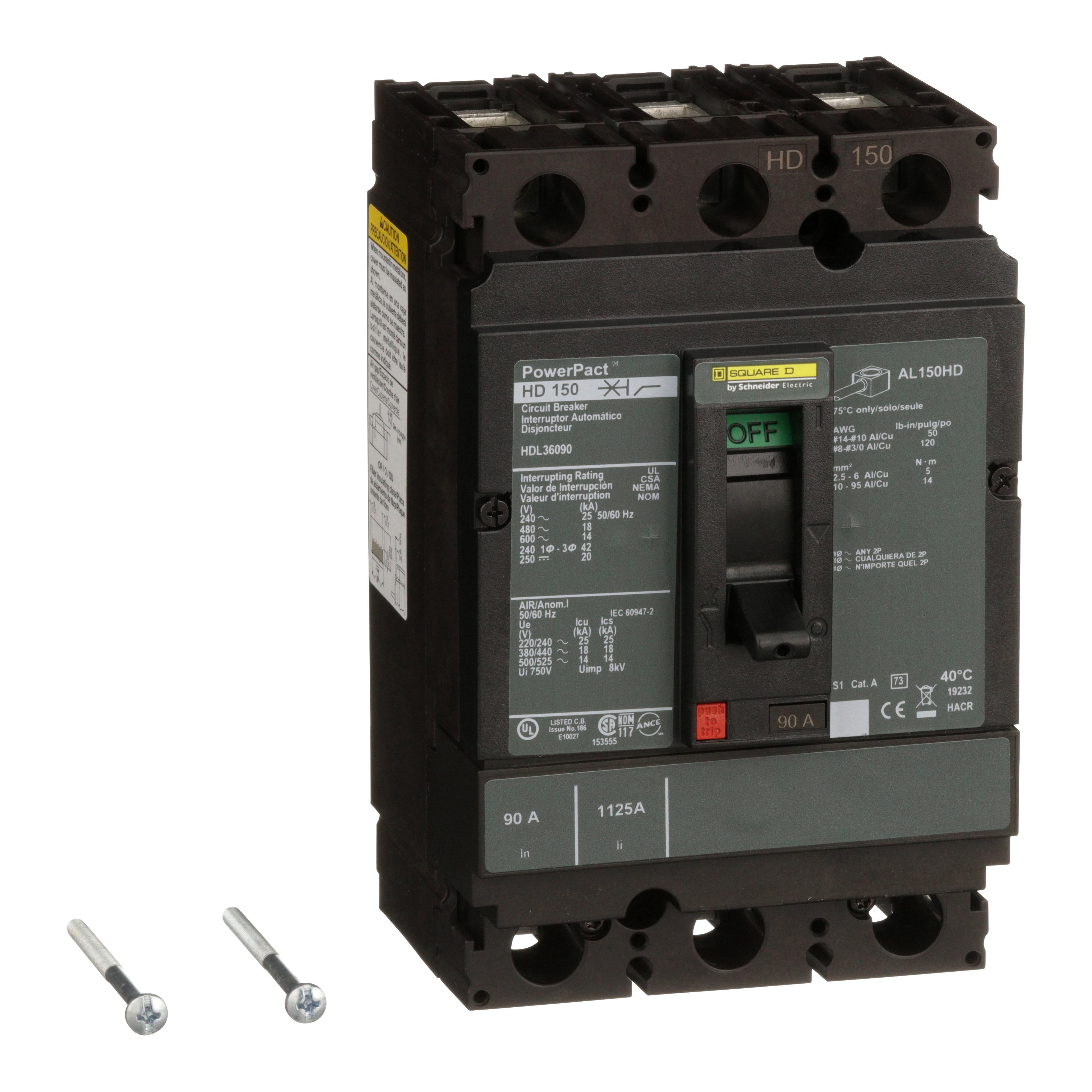 Square D™ HDL36090 Molded Case Circuit Breakers