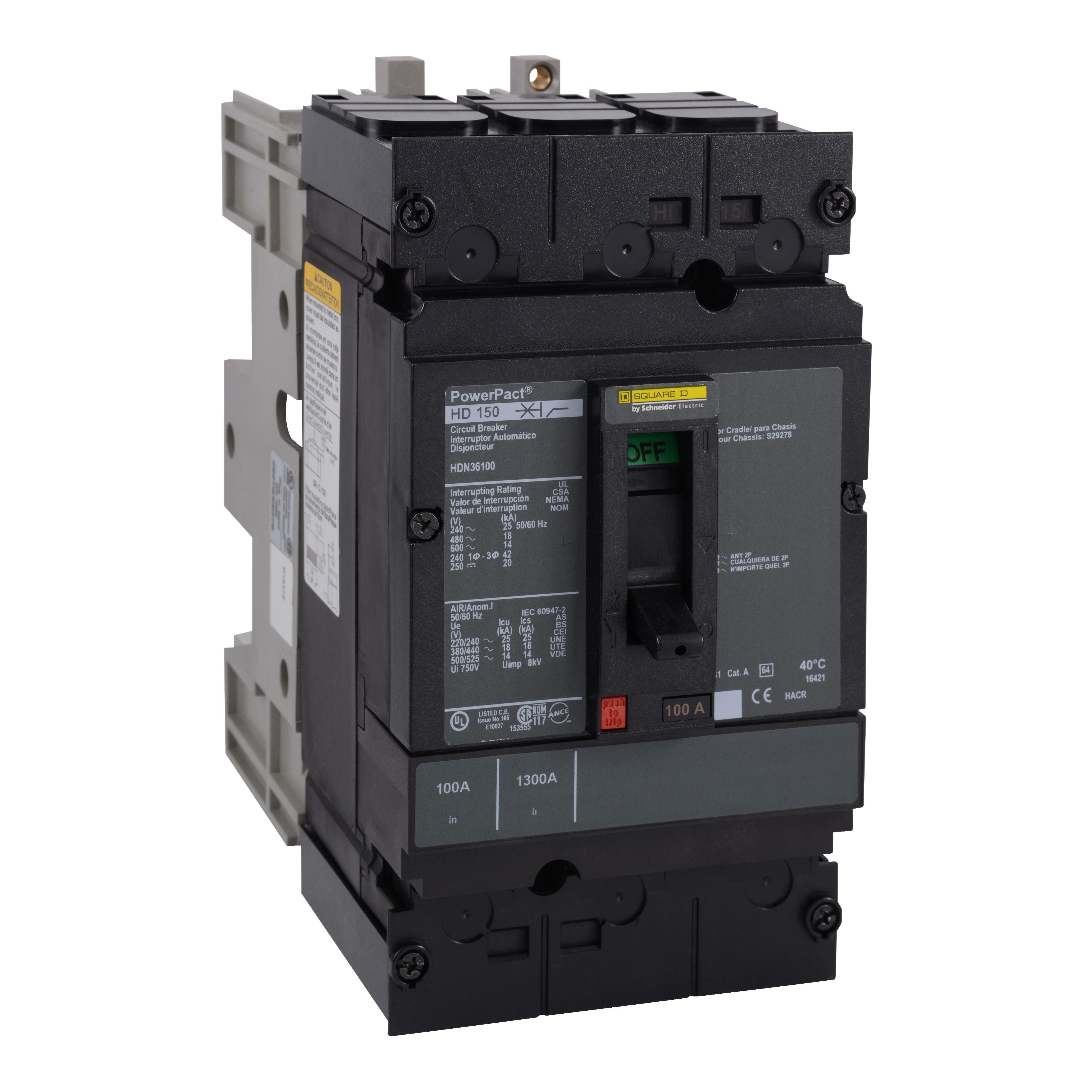 Square D™ HDN36100 Molded Case Circuit Breakers