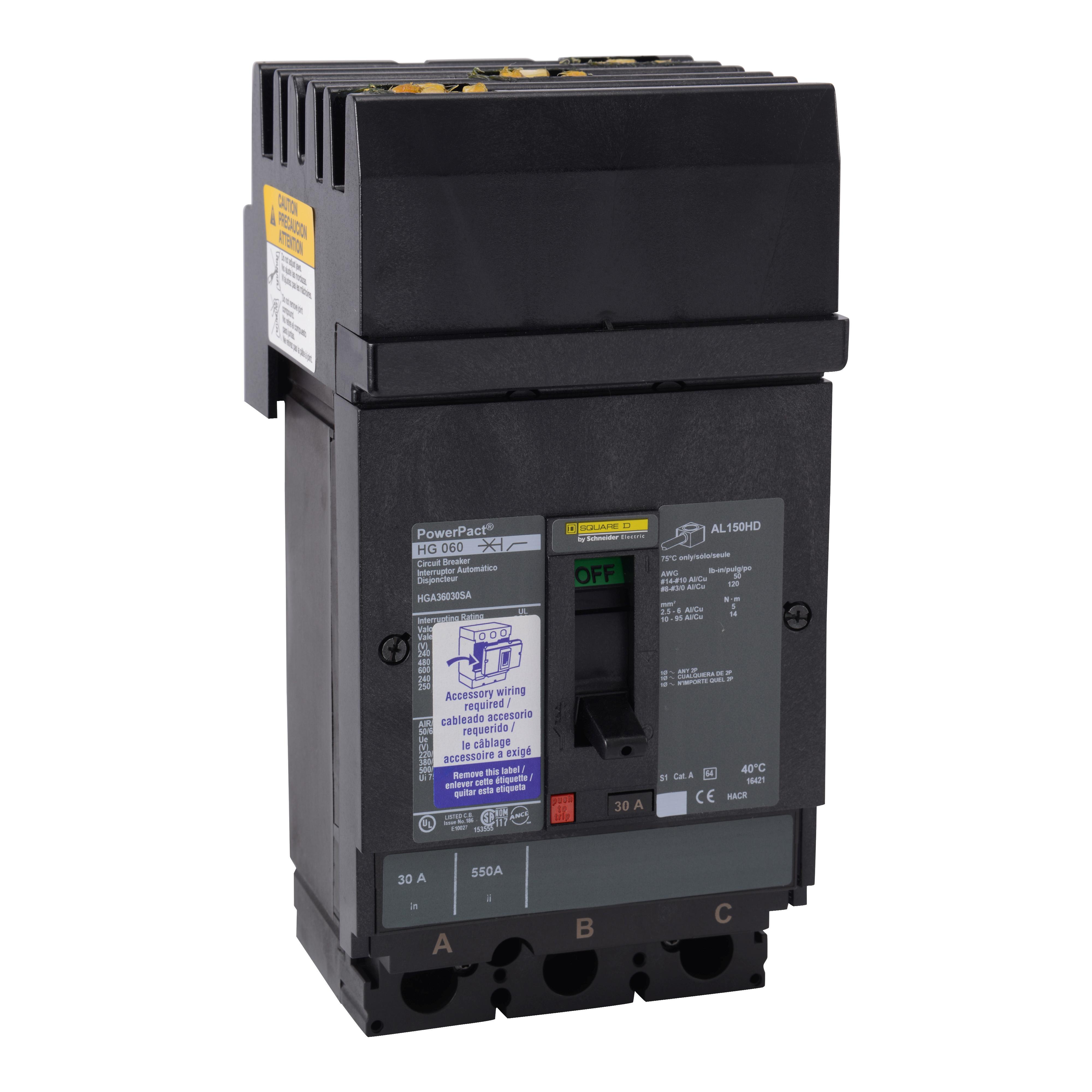 Square D™ HGA361506 Molded Case Circuit Breakers