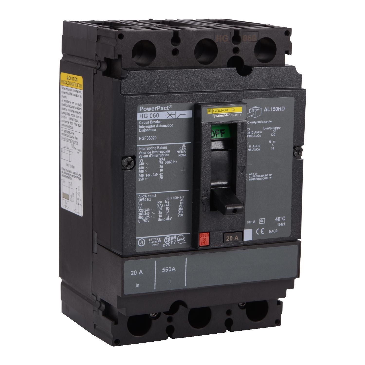 Square D™ HGF36060 Molded Case Circuit Breakers