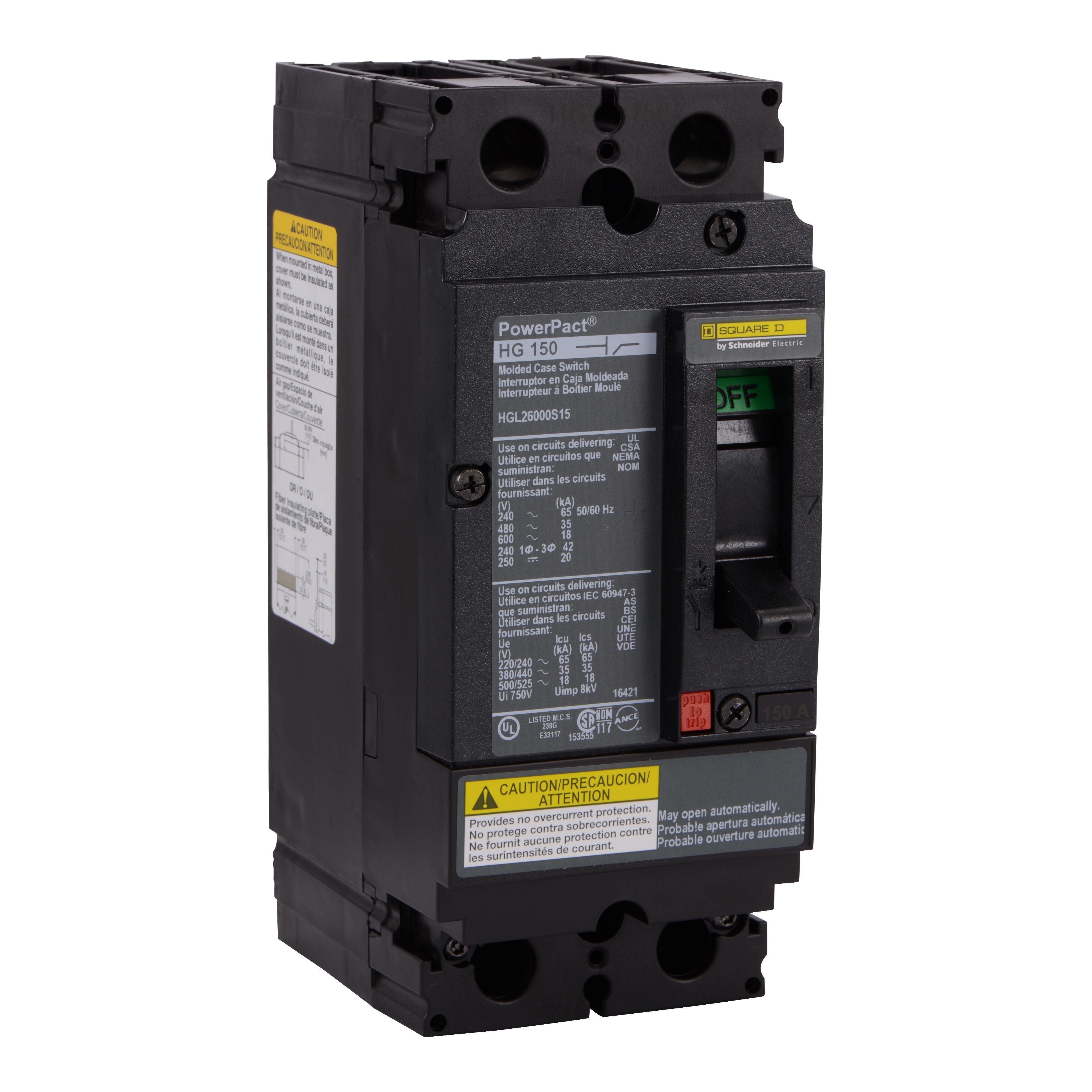 Square D™ HGL26000S15 Molded Case Circuit Breakers