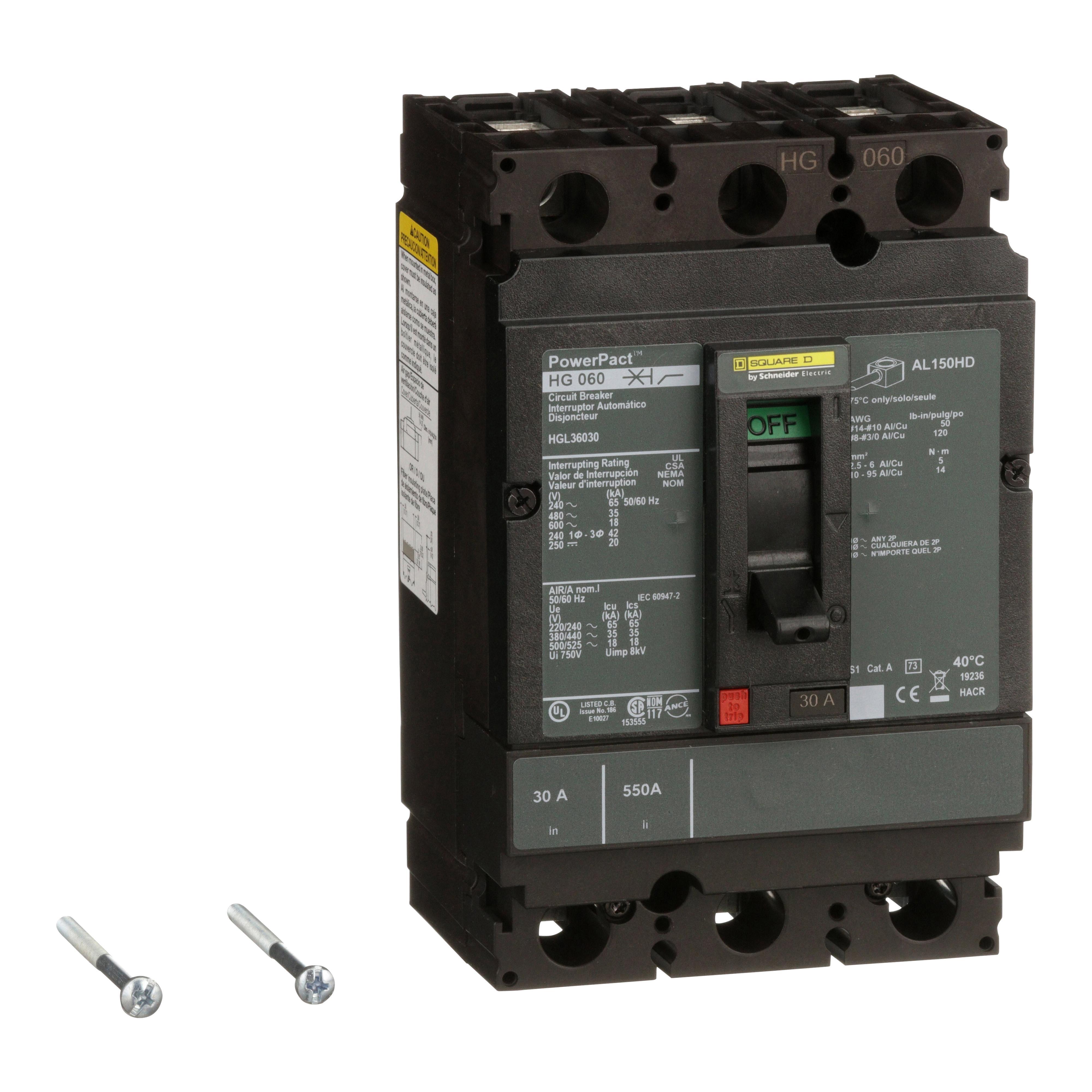 Square D™ HGL36030 Molded Case Circuit Breakers