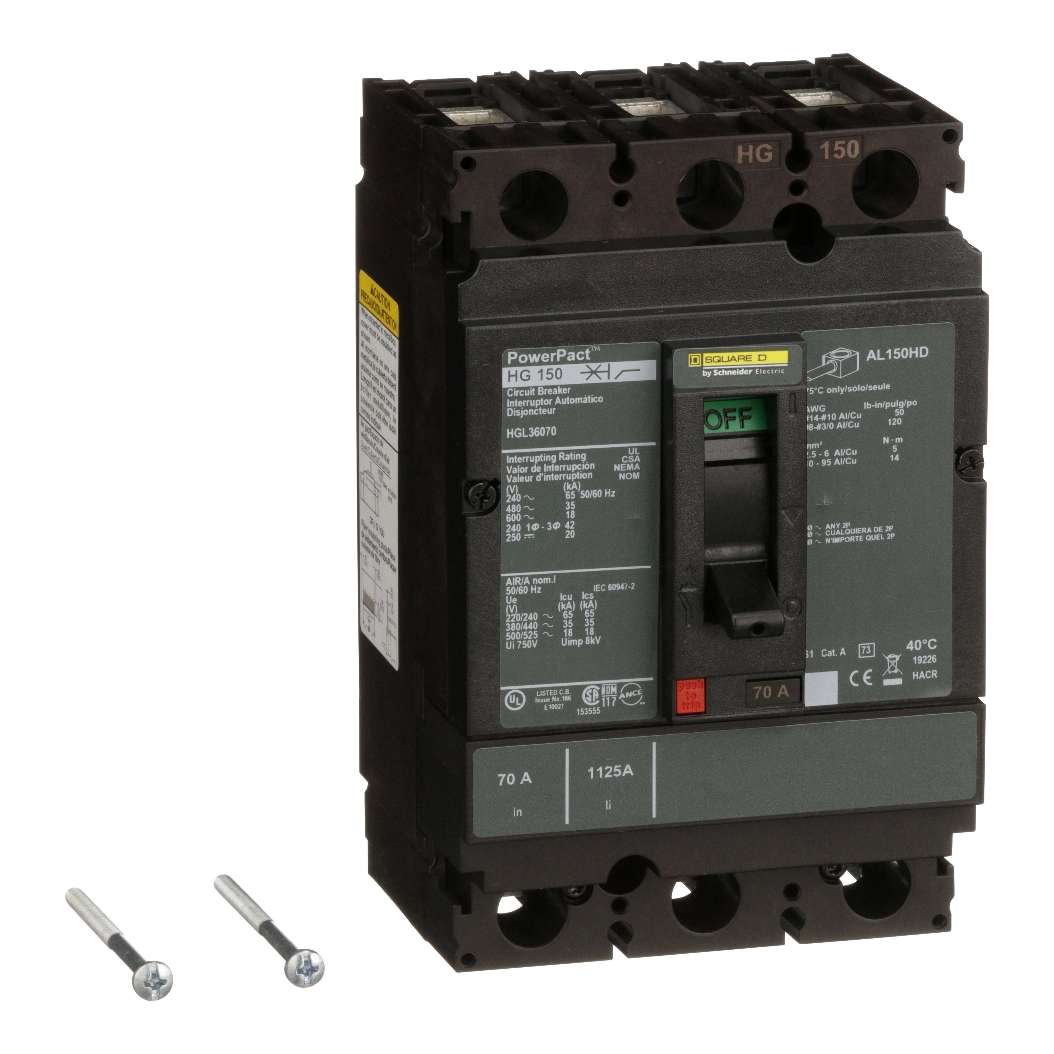 Square D™ HGL36070 Molded Case Circuit Breakers
