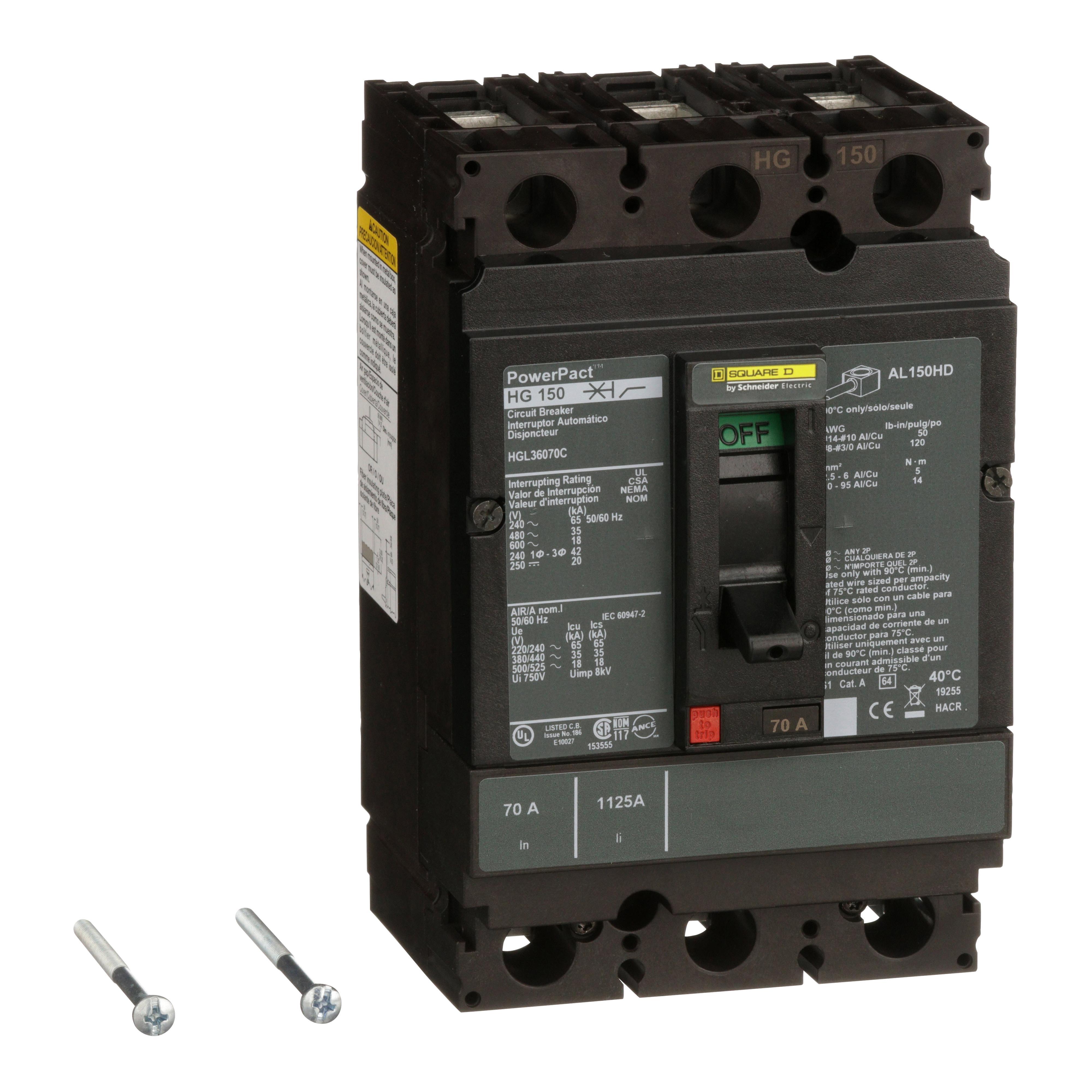 Square D™ HGL36070C Molded Case Circuit Breakers
