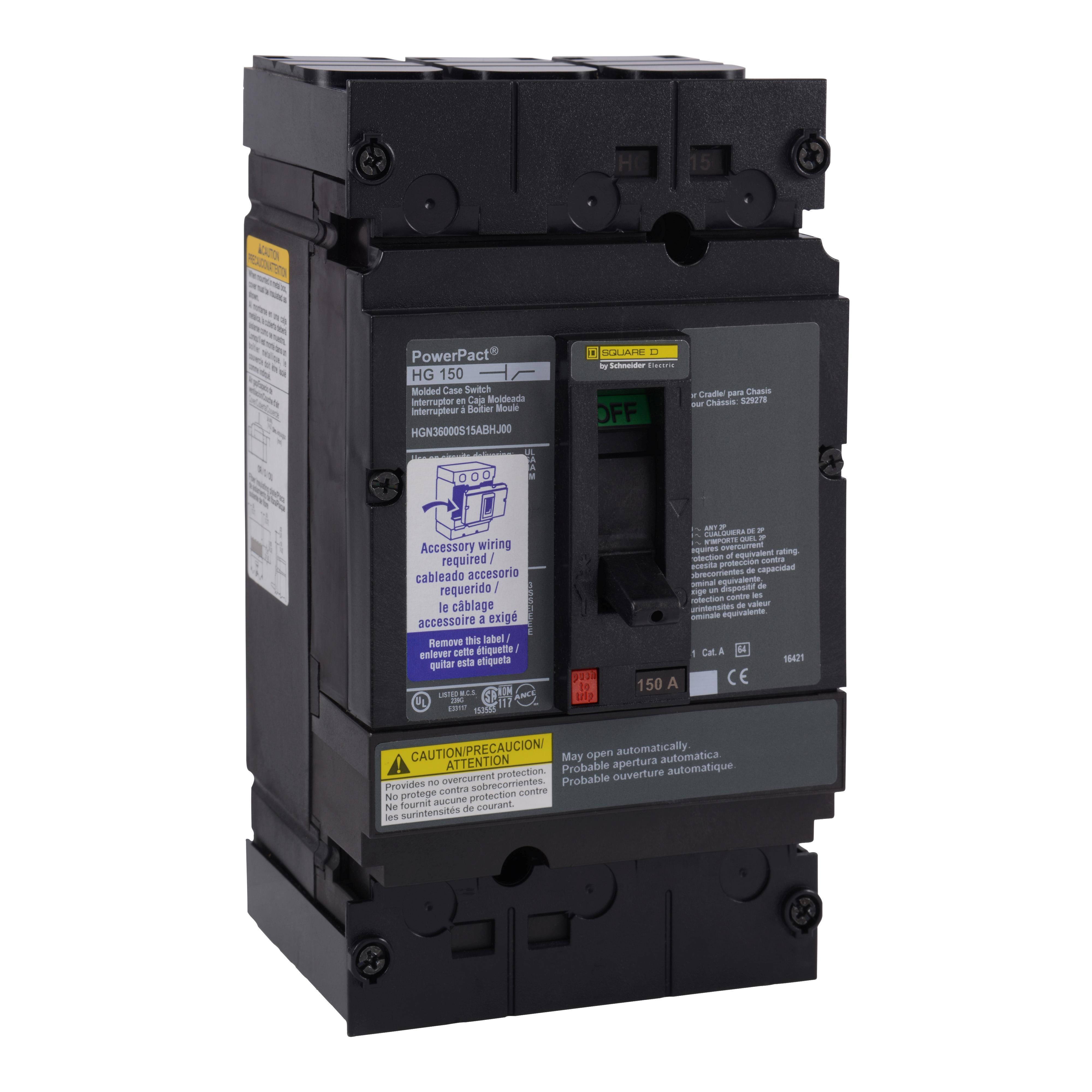 Square D™ HGN36000S15ABHJ00 Molded Case Circuit Breakers