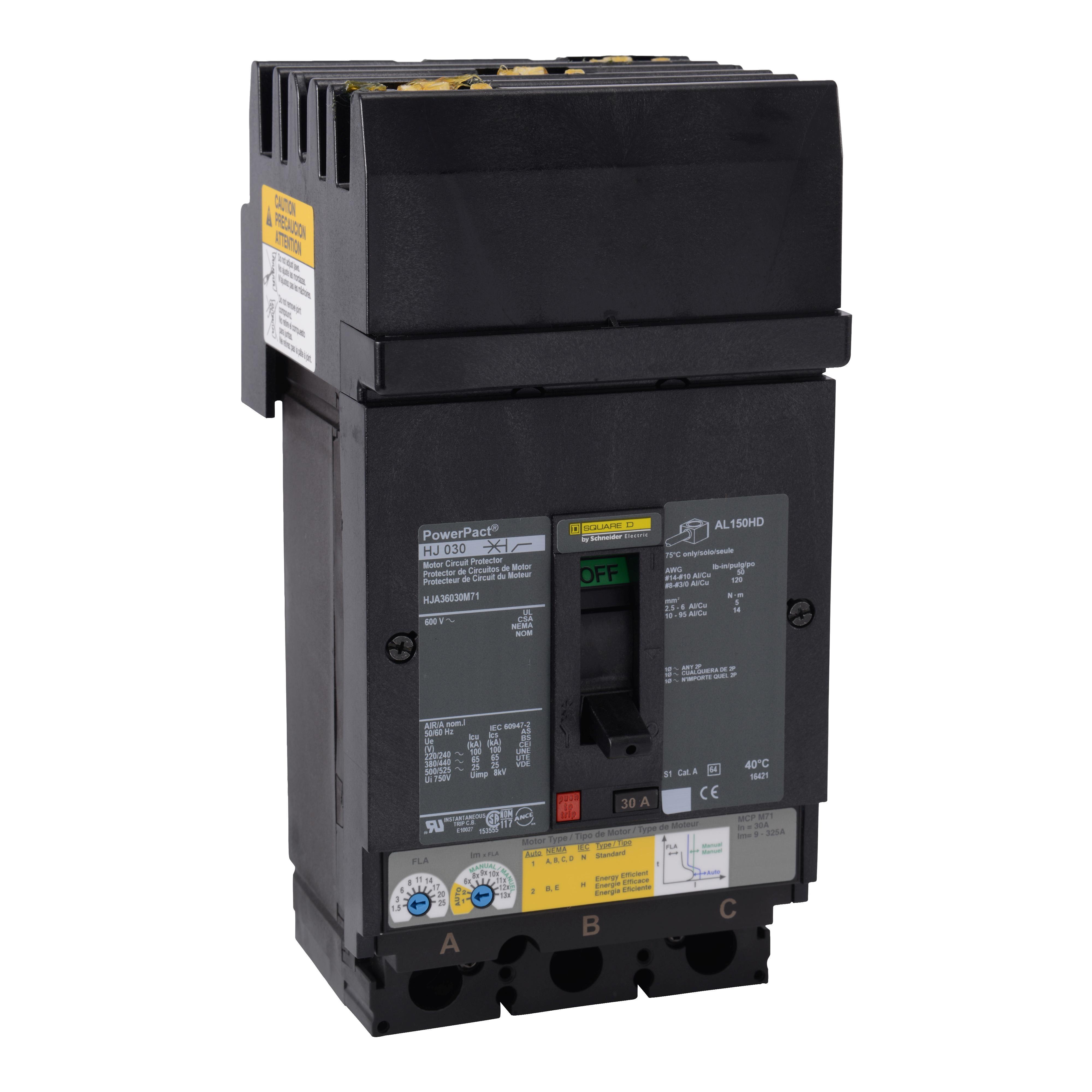 Square D™ HJA36030M71 Motor Circuit Protectors
