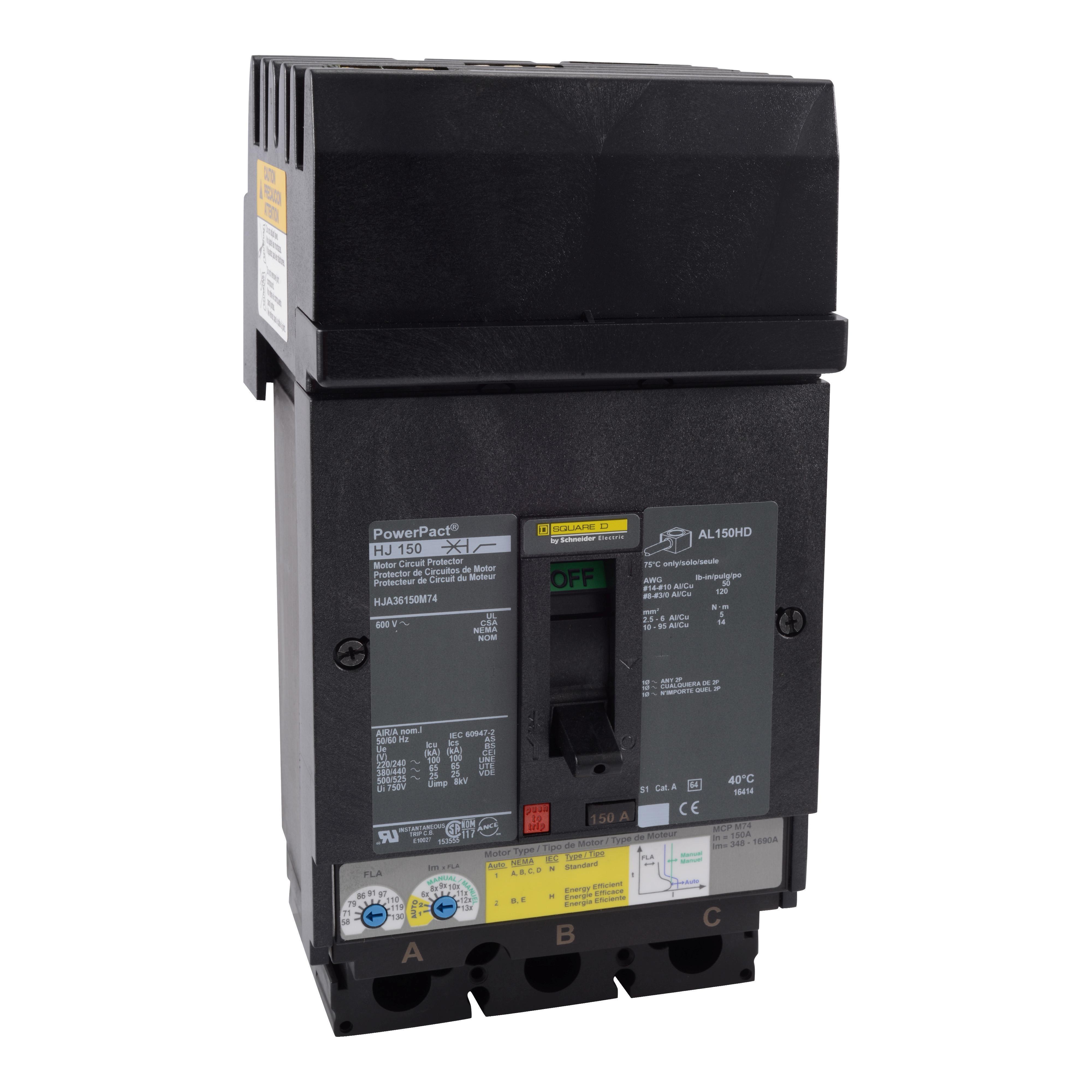 Square D™ HJA36150M74 Motor Circuit Protectors