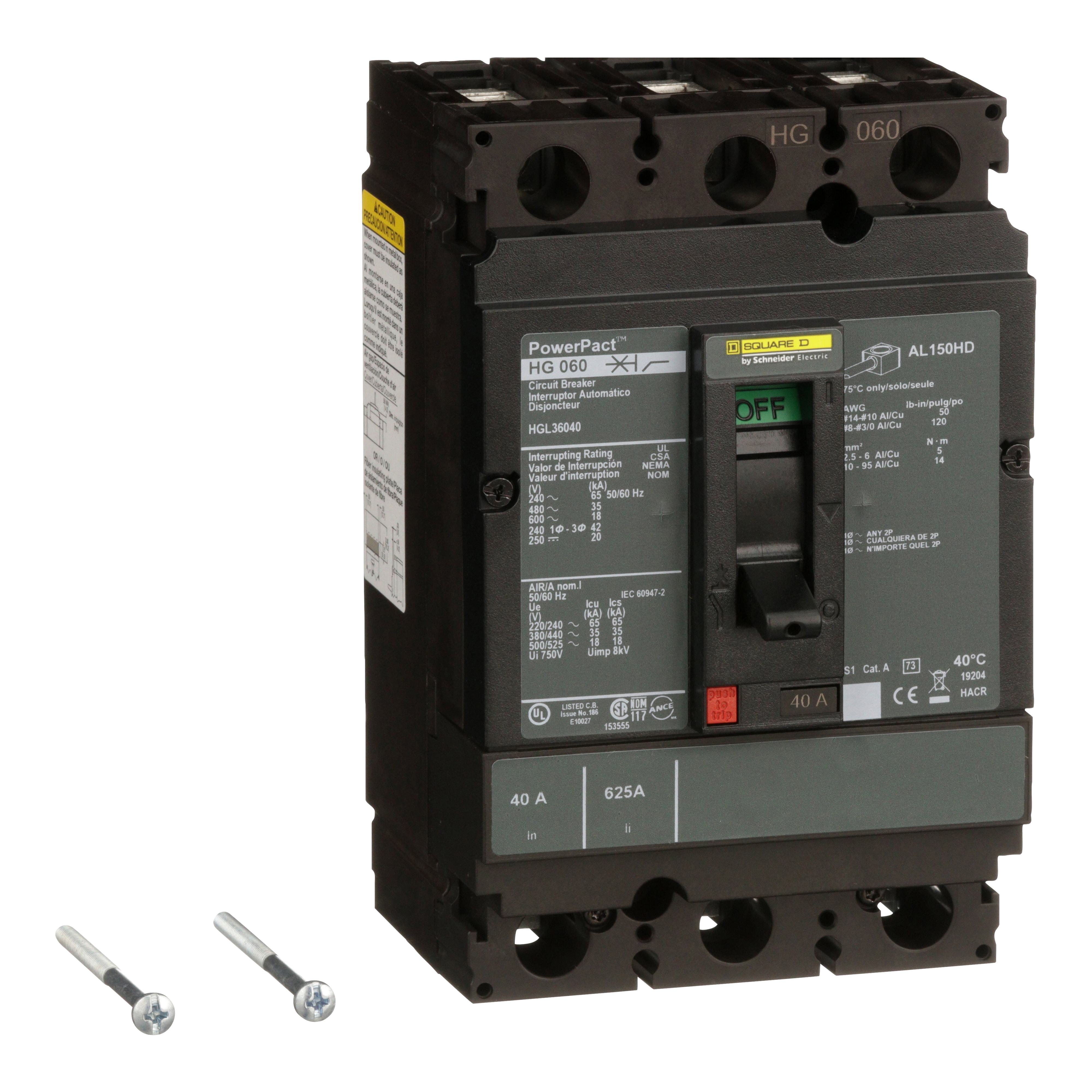 Square D™ HJL36040 Molded Case Circuit Breakers