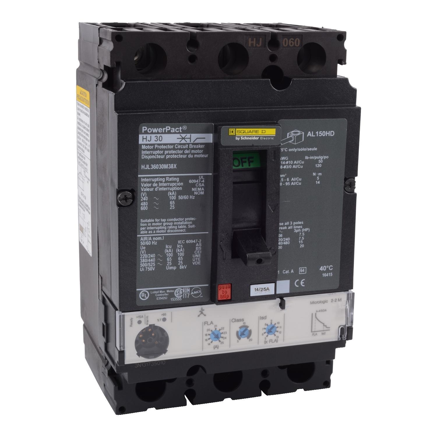Square D™ HJL36050M38X Motor Circuit Protectors