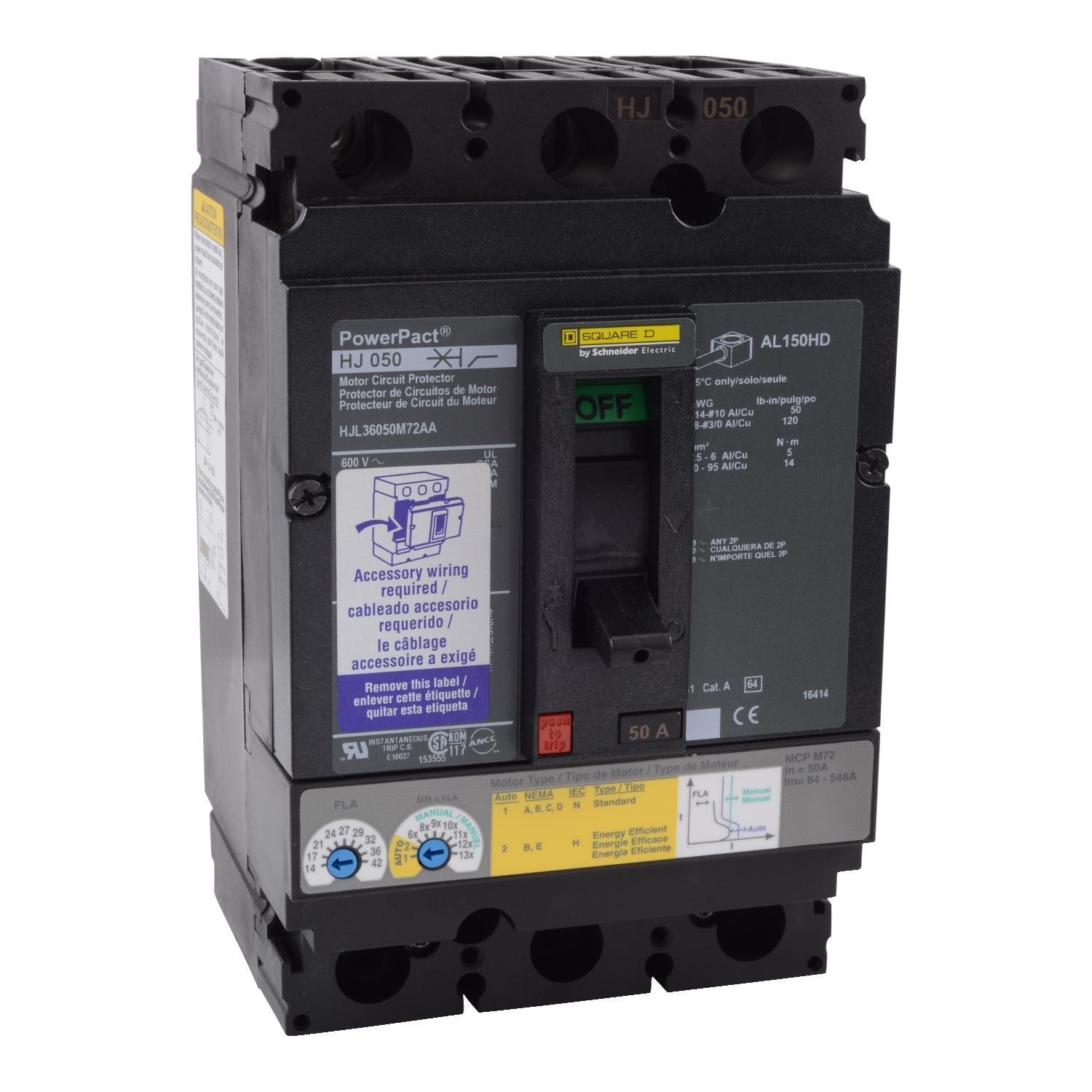 Square D™ HJL36050M72BC Motor Circuit Protectors