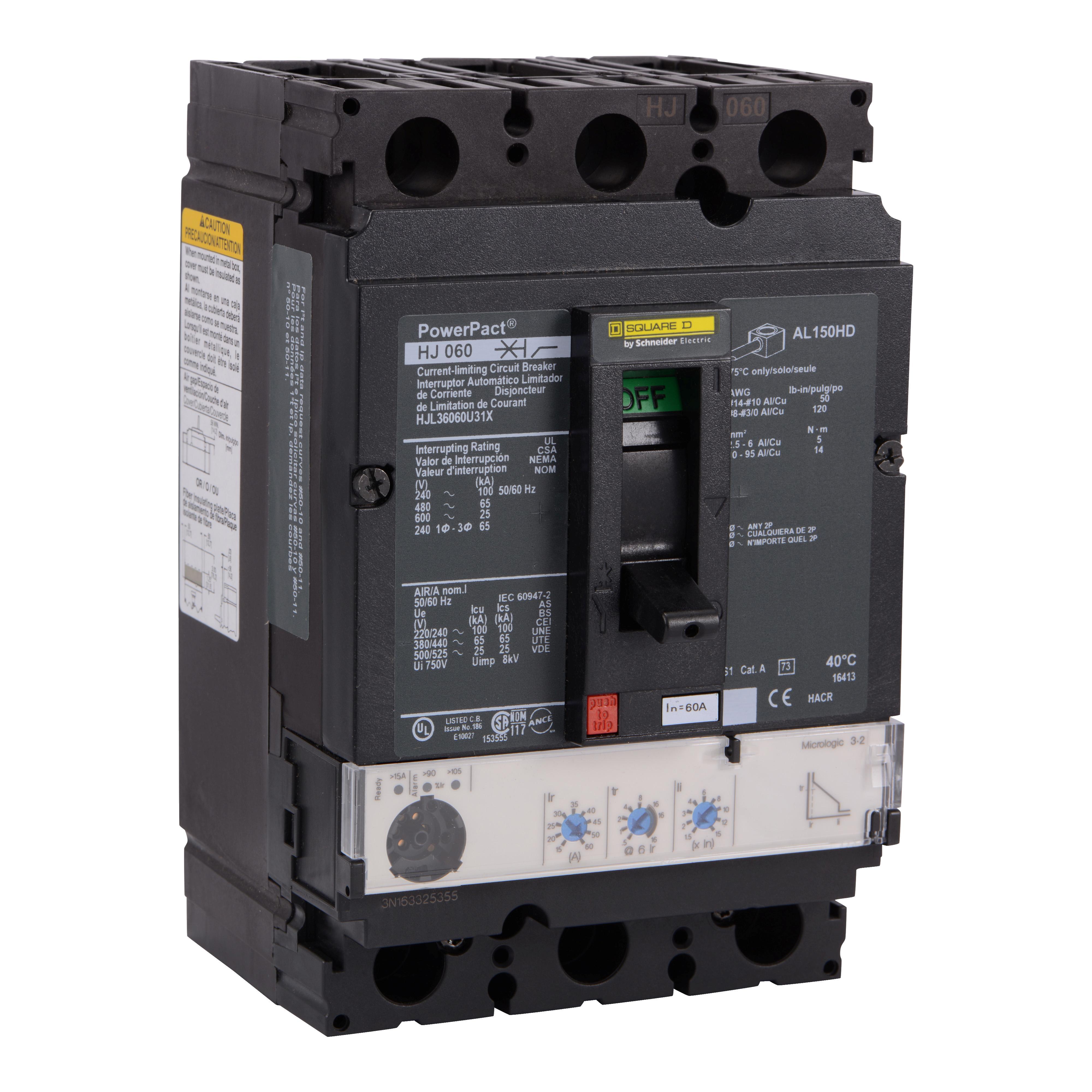 Square D™ HJL36060U31X Molded Case Circuit Breakers