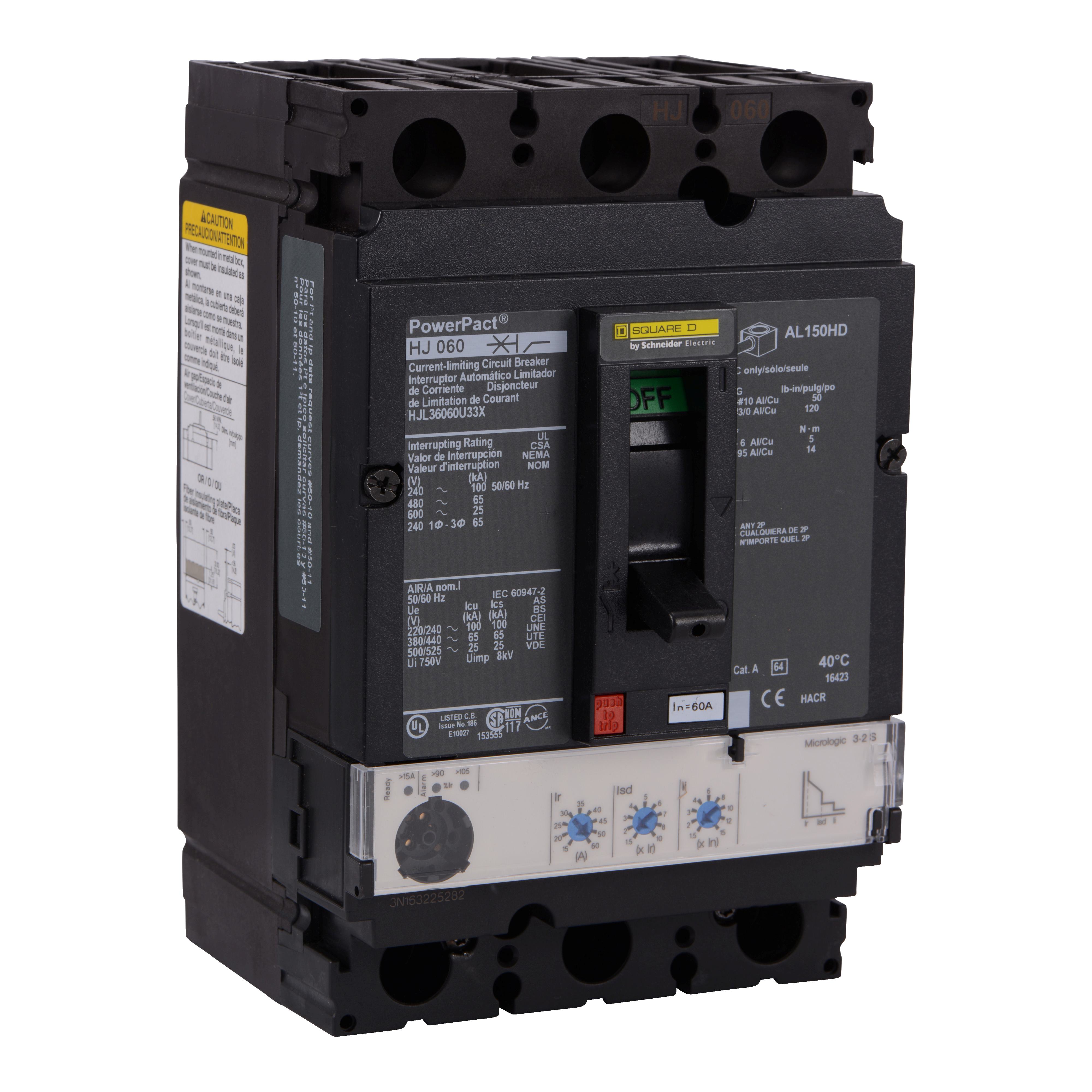 Square D™ HJL36060U33X Molded Case Circuit Breakers