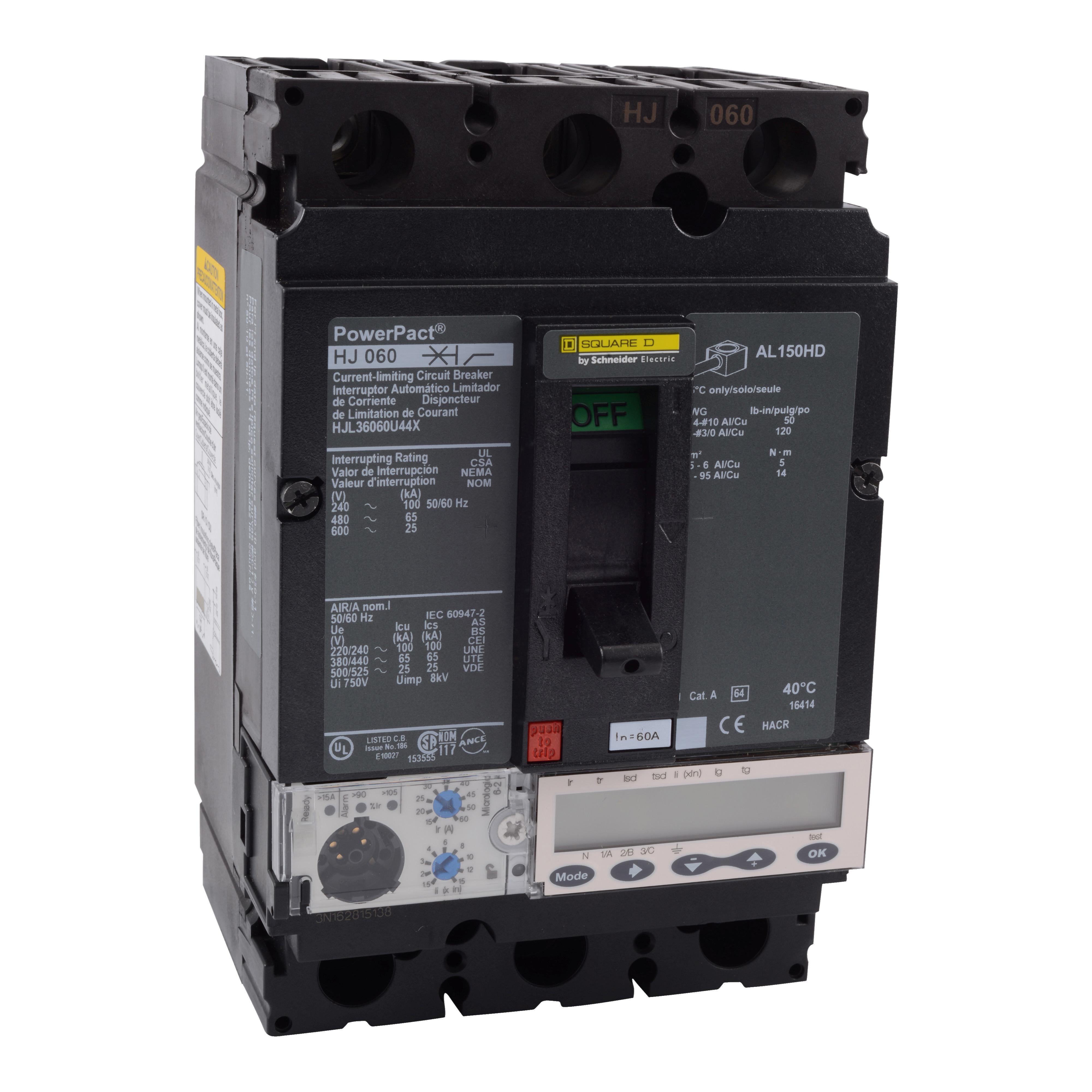 Square D™ HJL36060U44X Molded Case Circuit Breakers