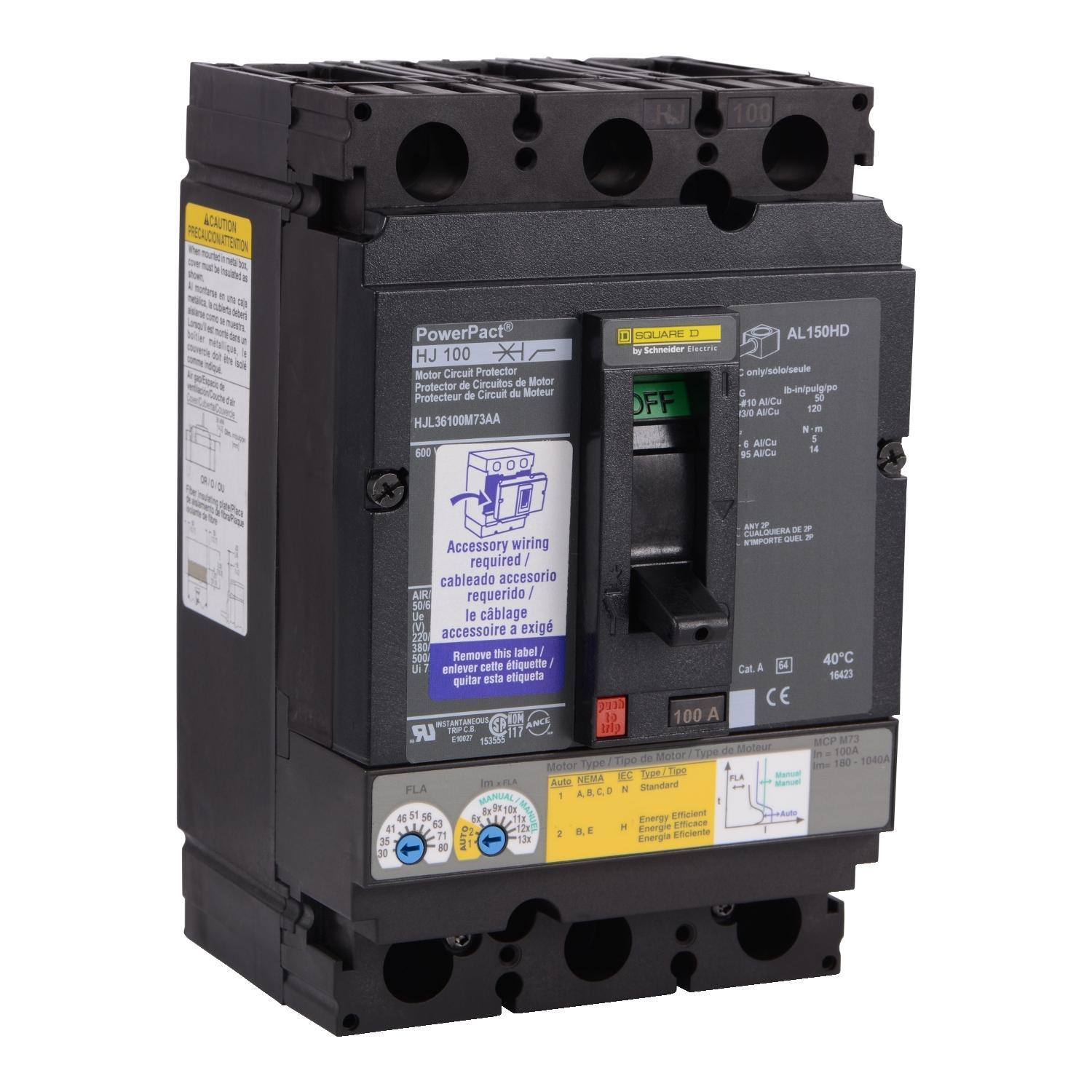 Square D™ HJL36100M73AB Motor Circuit Protectors
