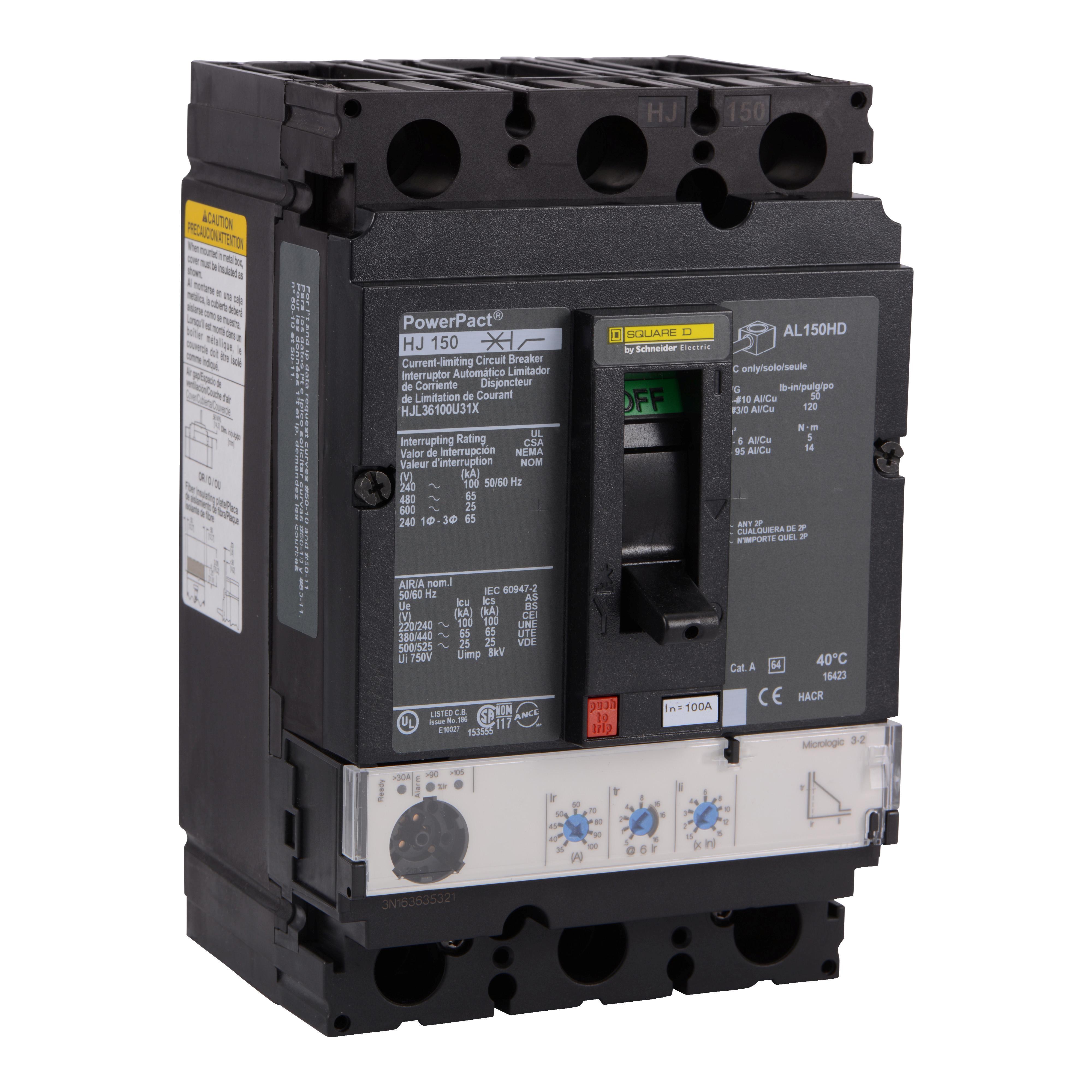 Square D™ HJL36100U31X Molded Case Circuit Breakers