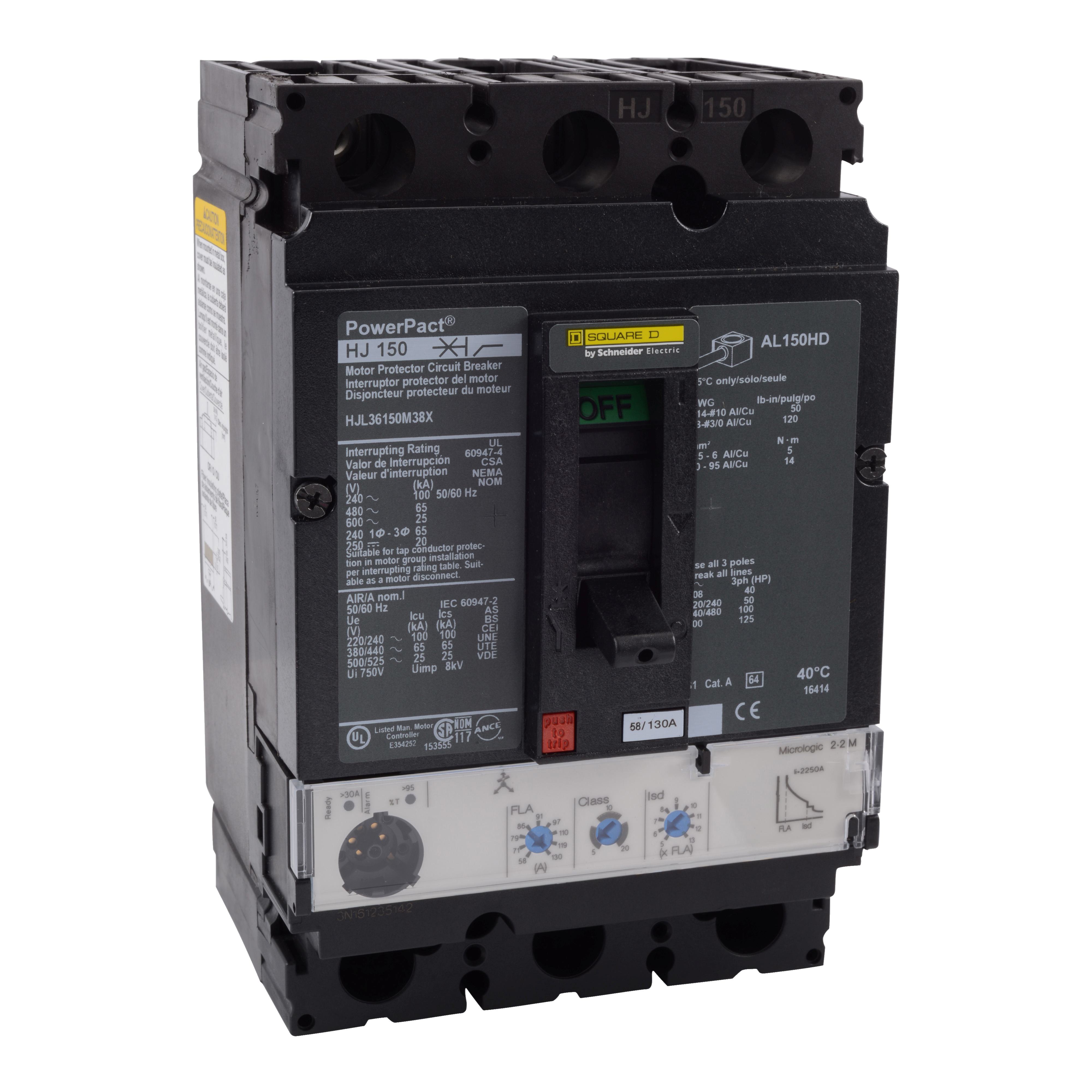Square D™ HJL36150M38X Motor Circuit Protectors
