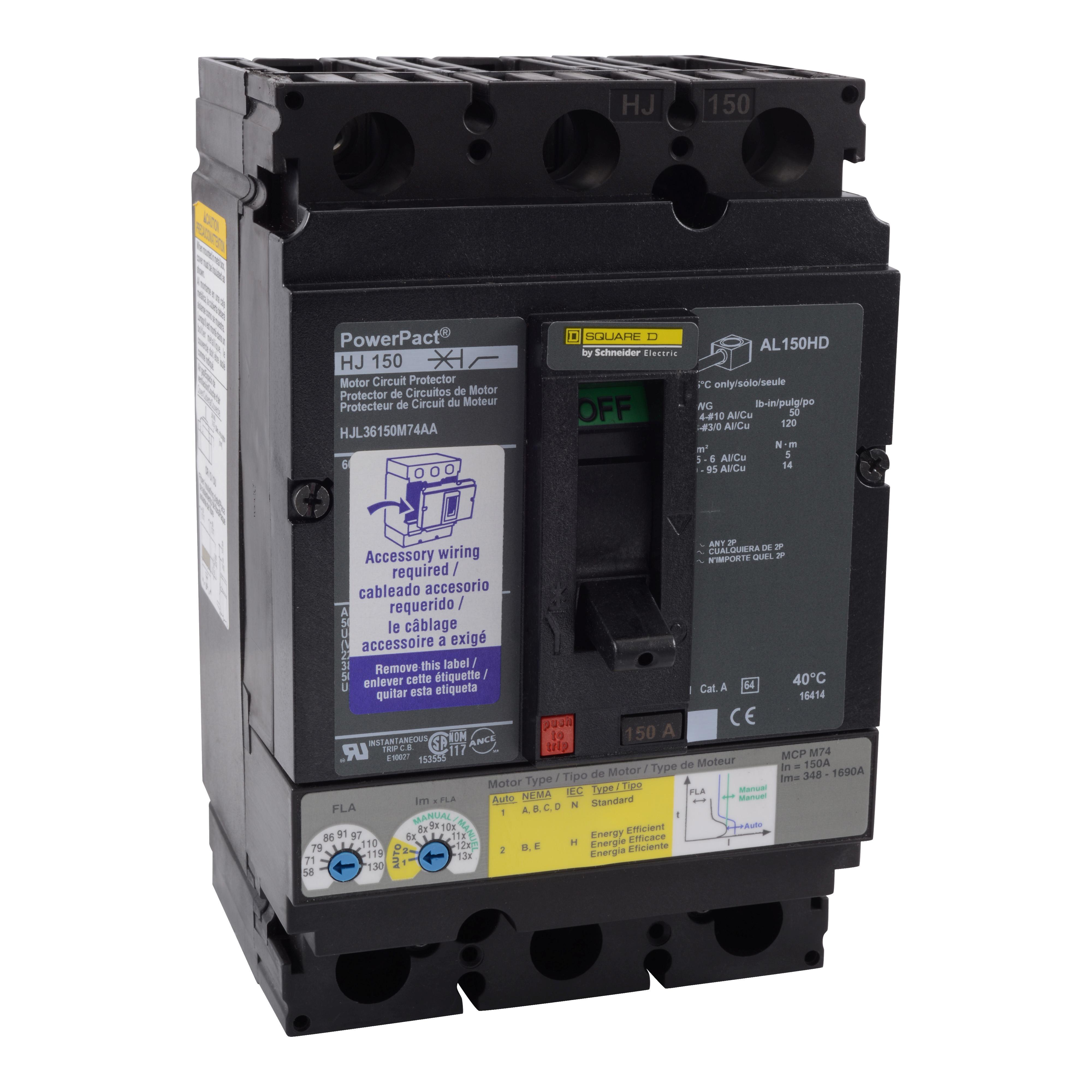 Square D™ HJL36150M74AA Motor Circuit Protectors