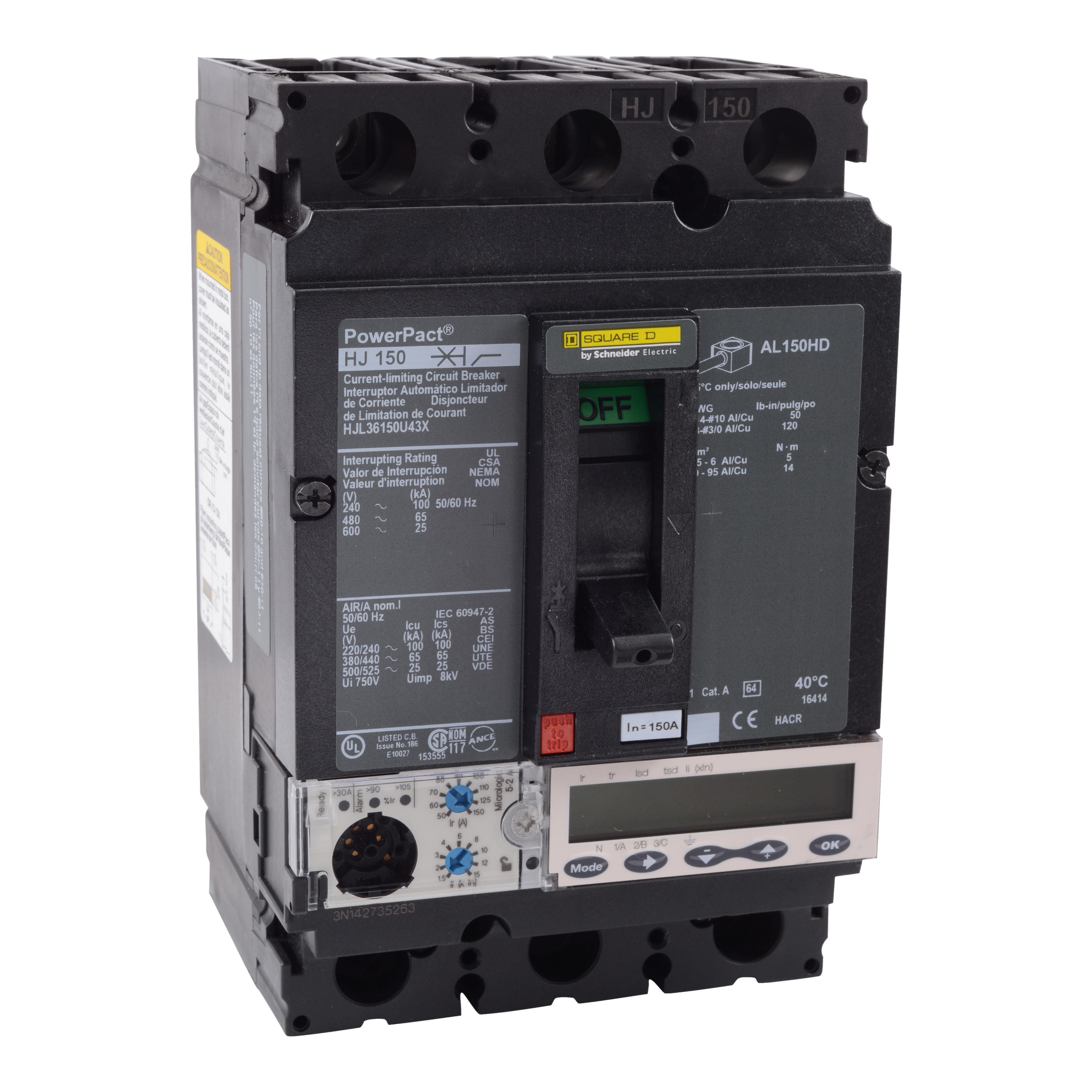 Square D™ HJL36150U43X Molded Case Circuit Breakers