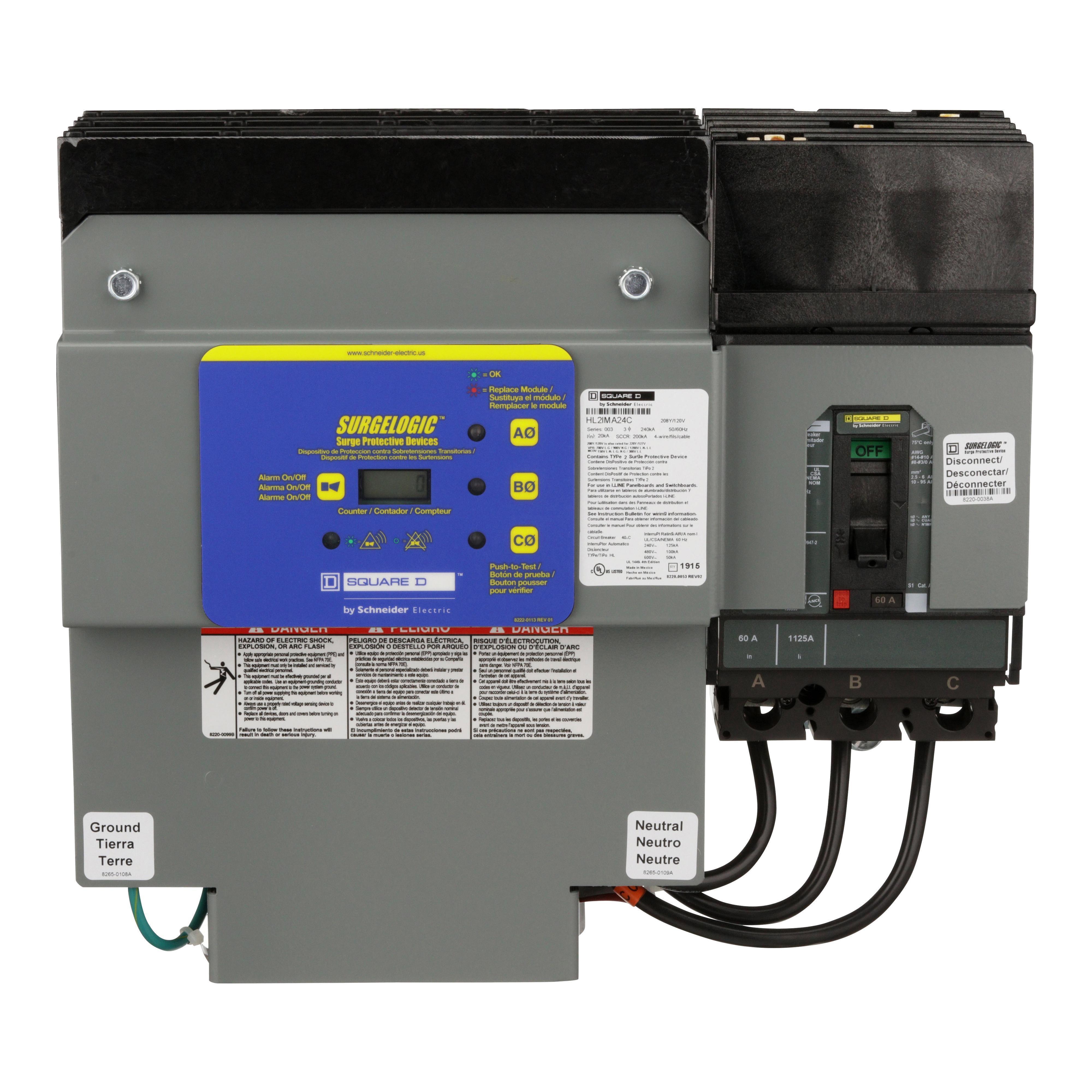 Square D™ HL2IMA24C AC Surge Protective Devices