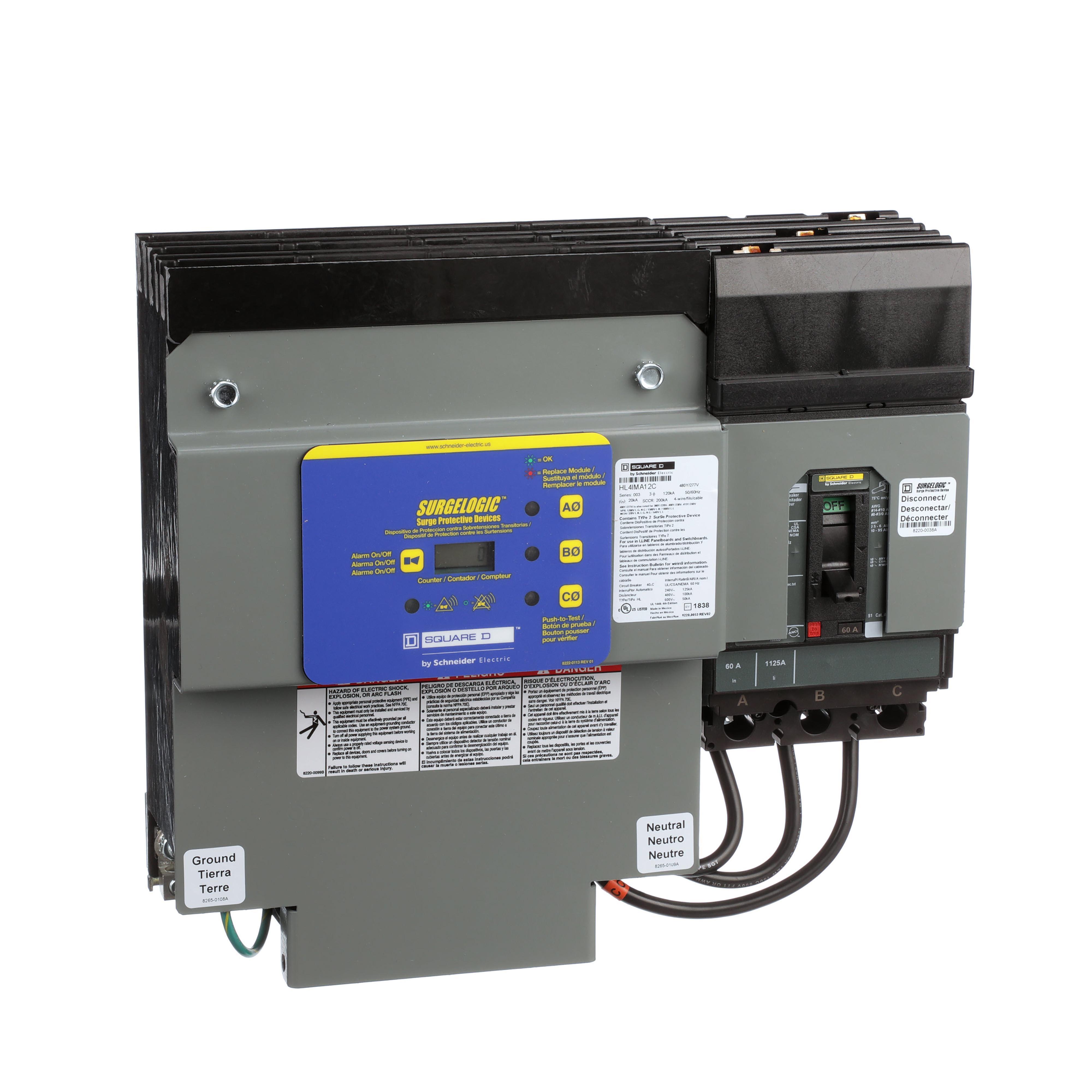 Square D™ HL4IMA12C AC Surge Protective Devices