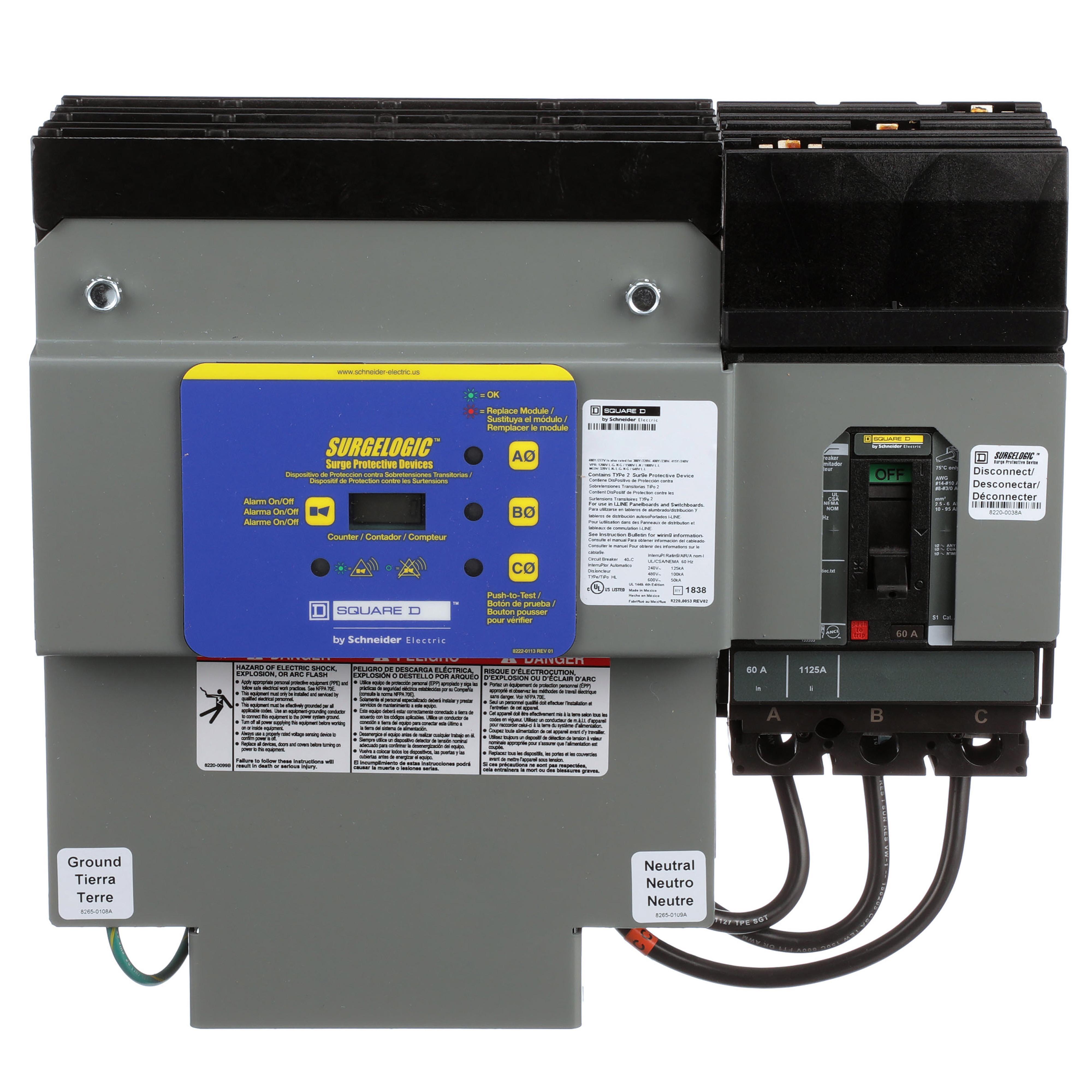 Square D™ HR4IMA24C AC Surge Protective Devices
