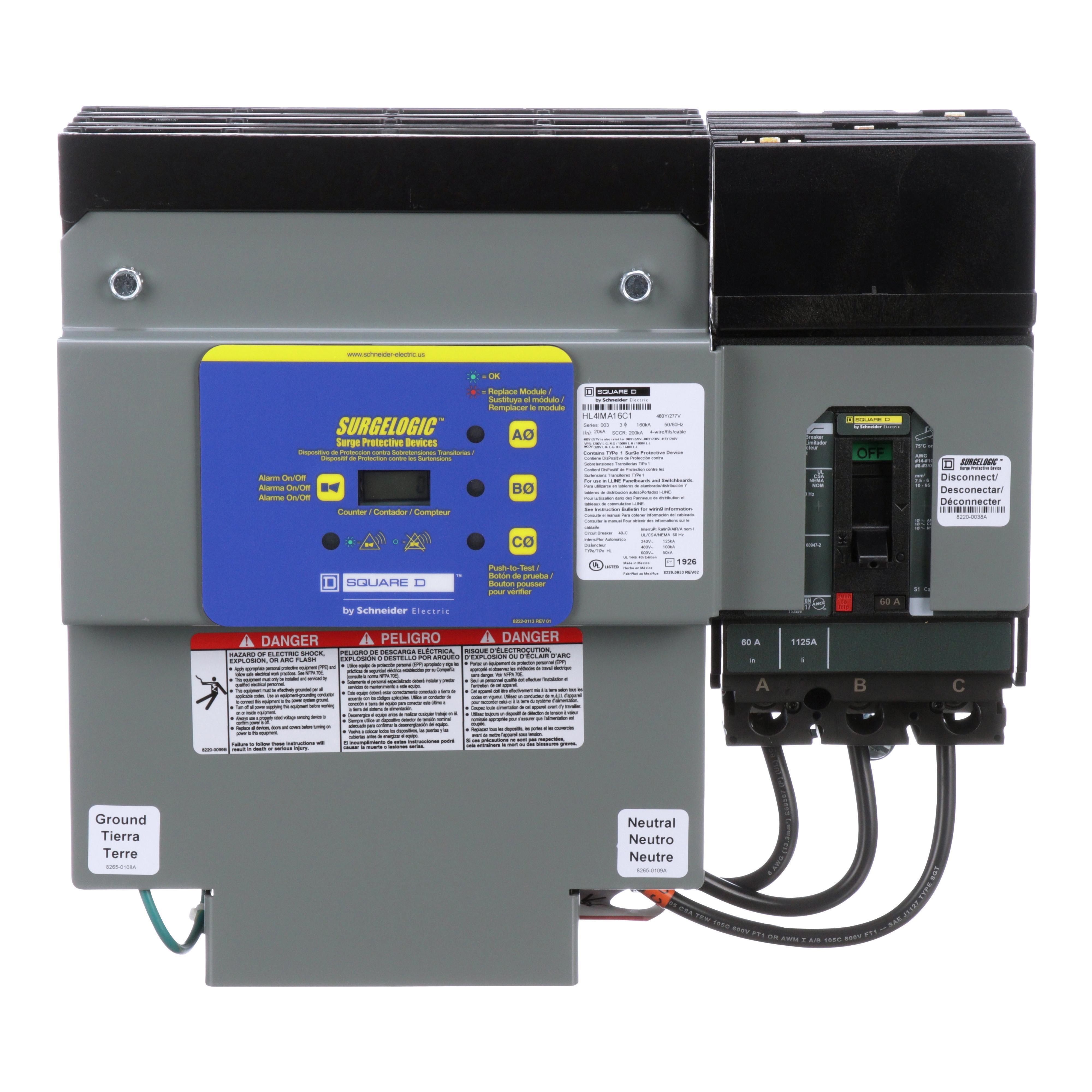 Square D™ HL4IMA16C1 AC Surge Protective Devices