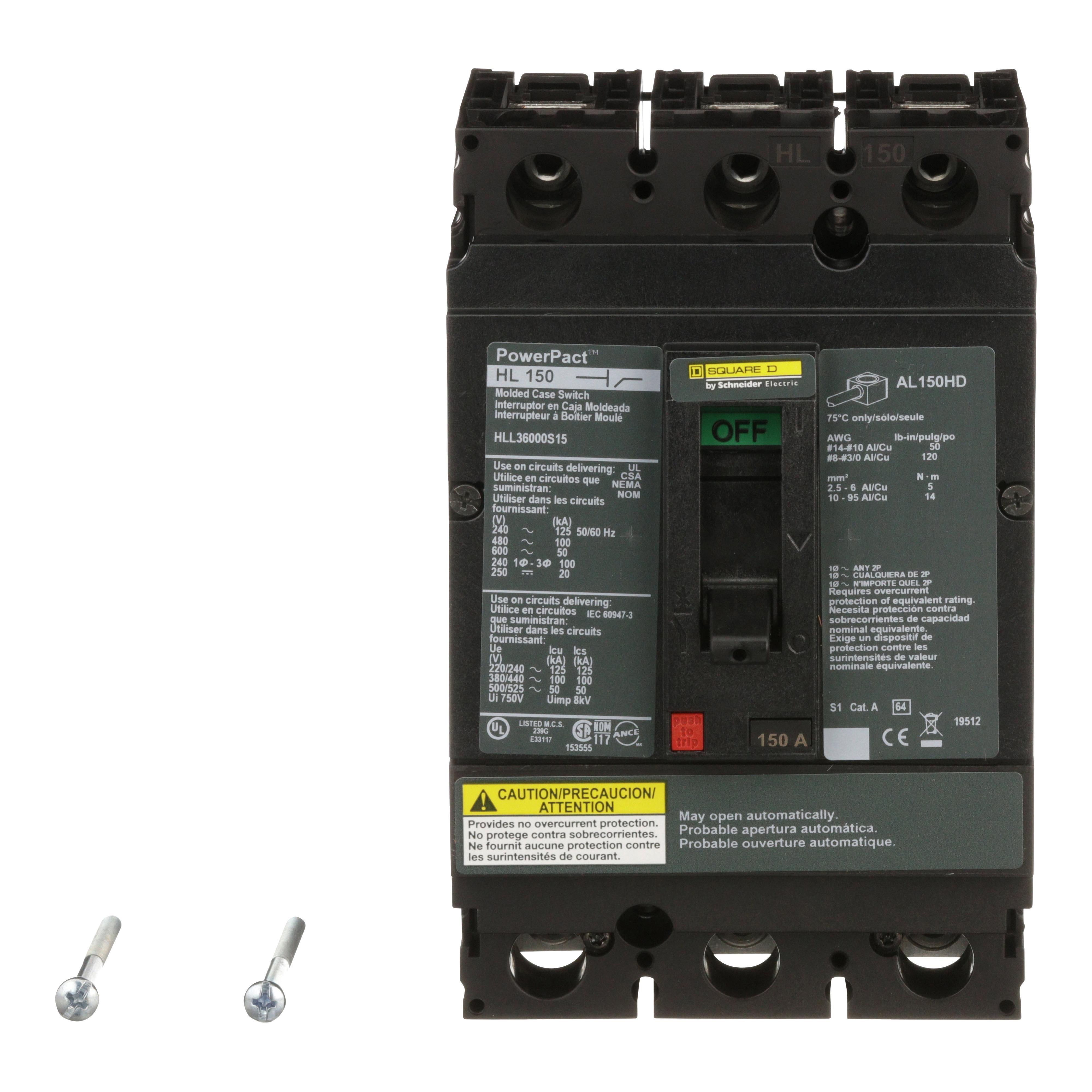 Square D™ HLL36000S15 Molded Case Circuit Breakers