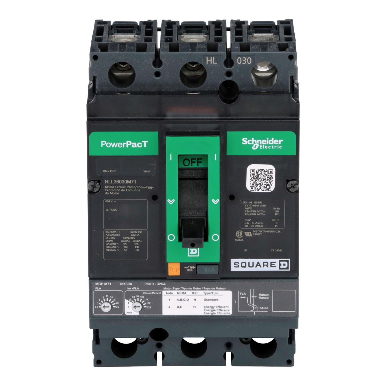 Square D™ HLL36030M71 Motor Circuit Protectors
