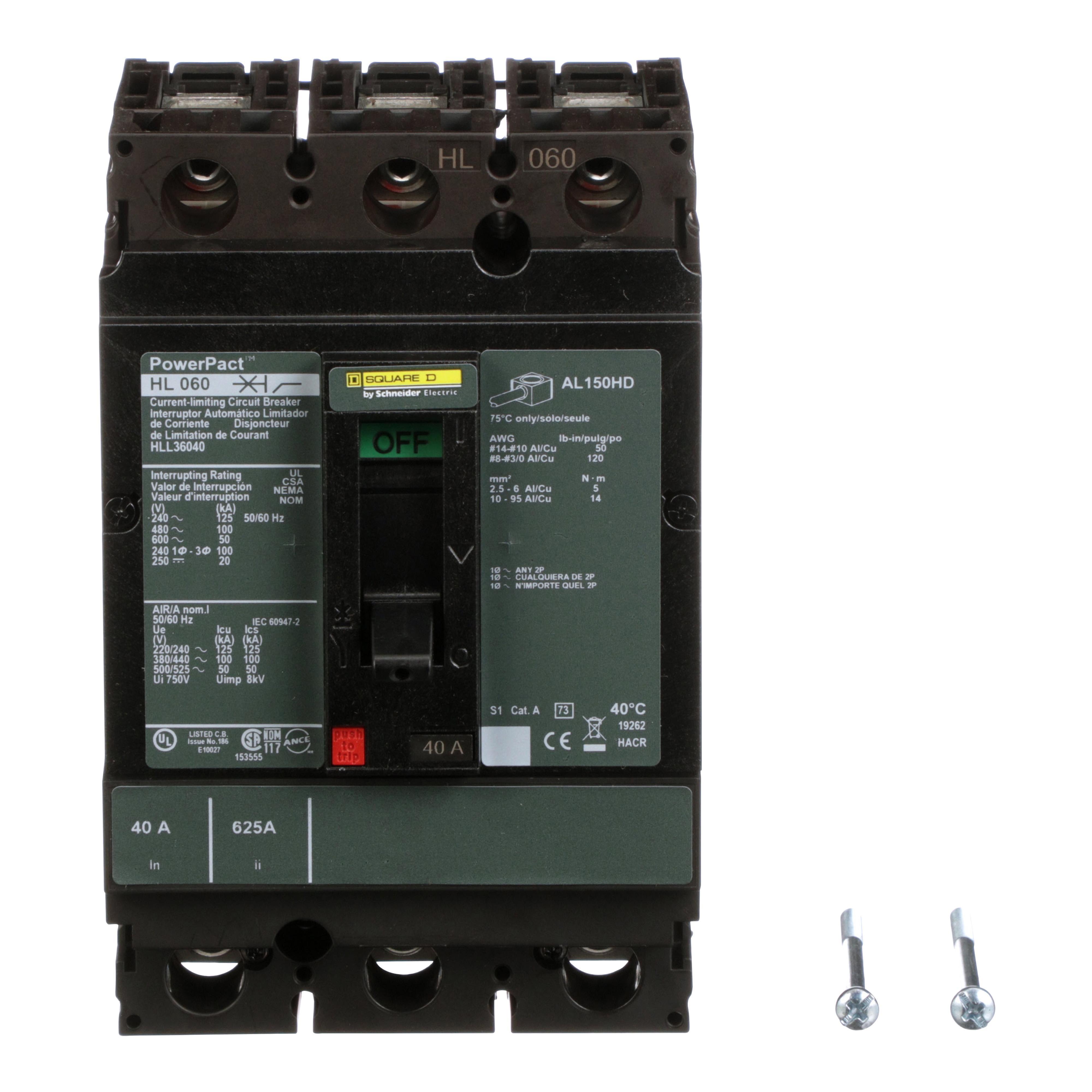 Square D™ HLL36040 Molded Case Circuit Breakers