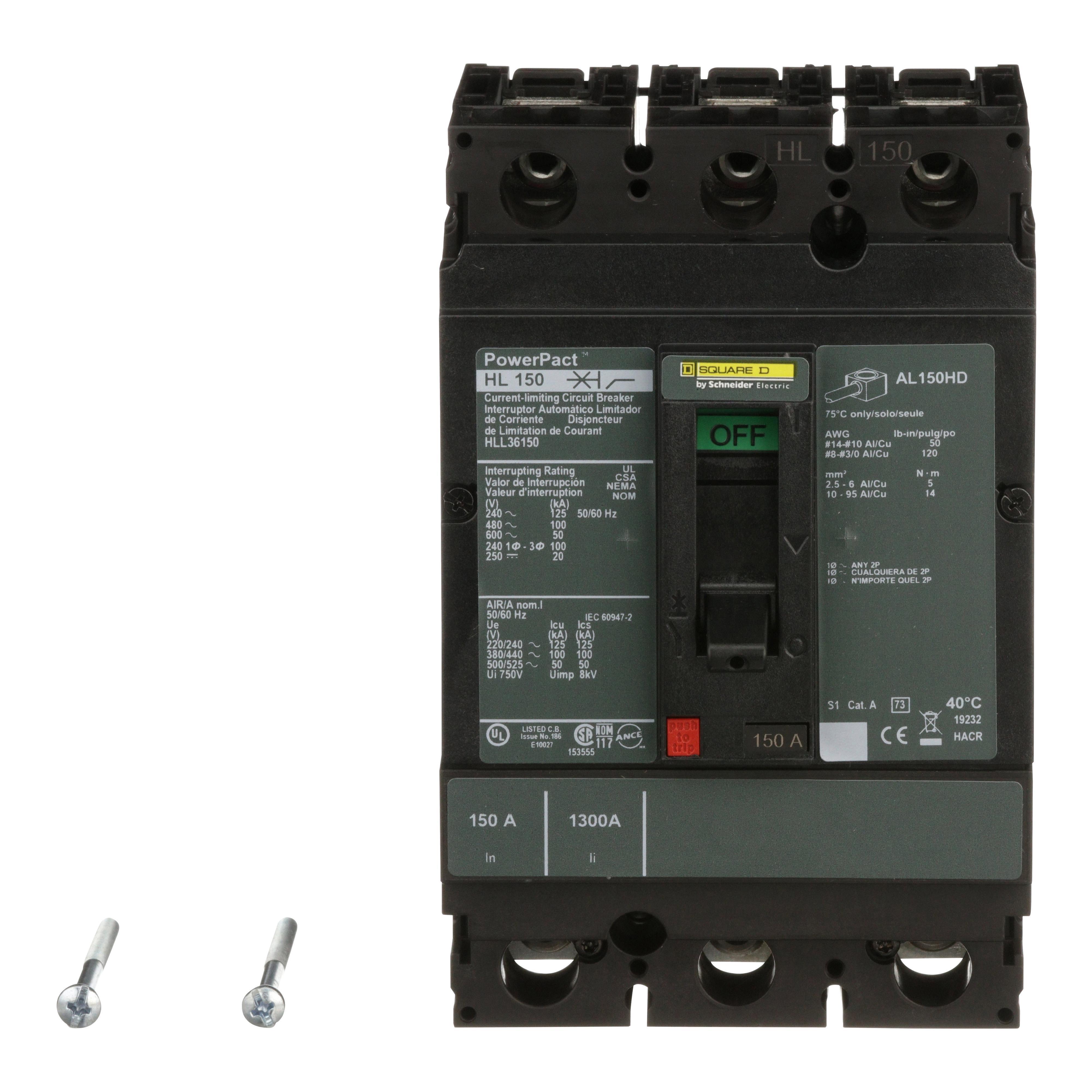 Square D™ HLL36150 Molded Case Circuit Breakers