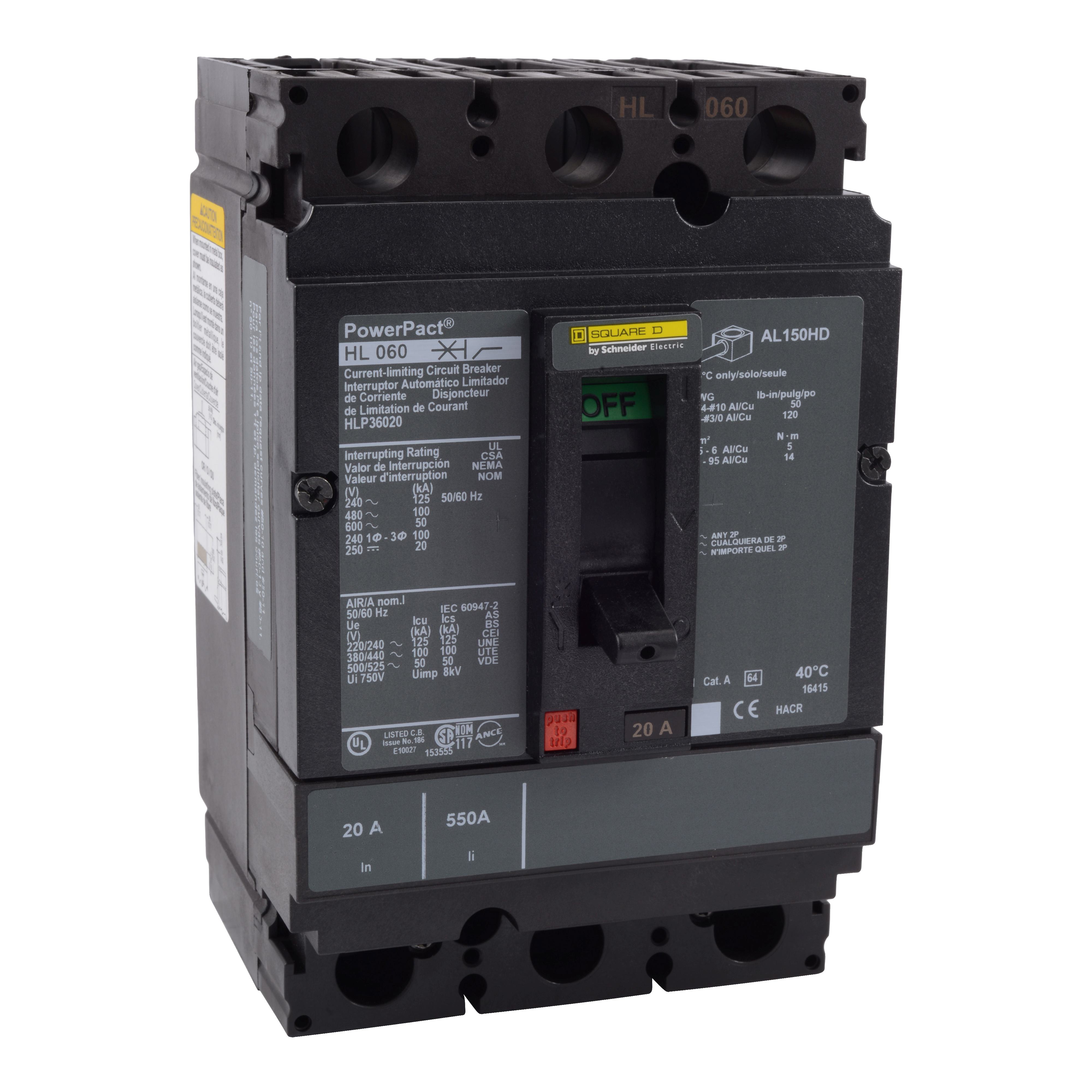 Square D™ HLP36100 Molded Case Circuit Breakers