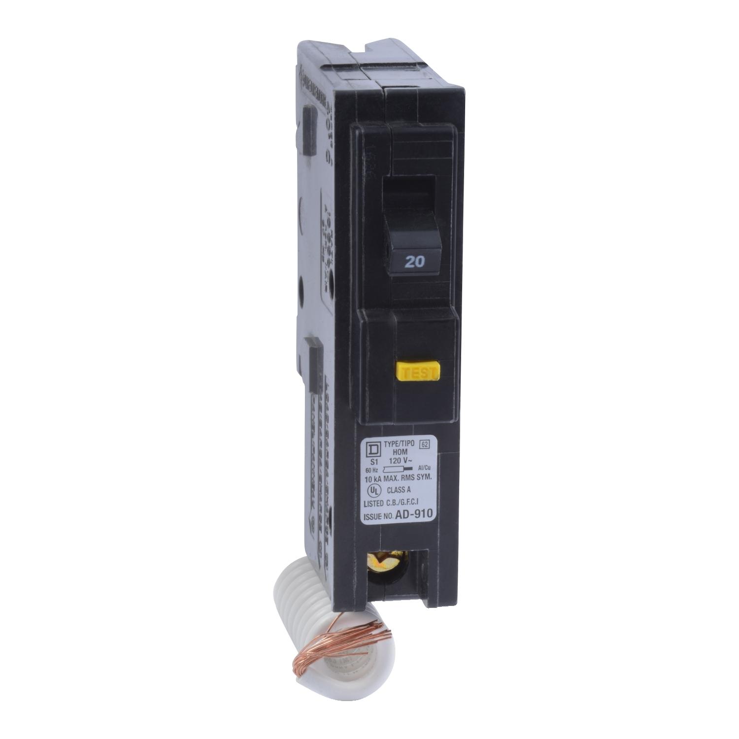 Square D™ HOM120GFI4201 Miniature Circuit Breakers