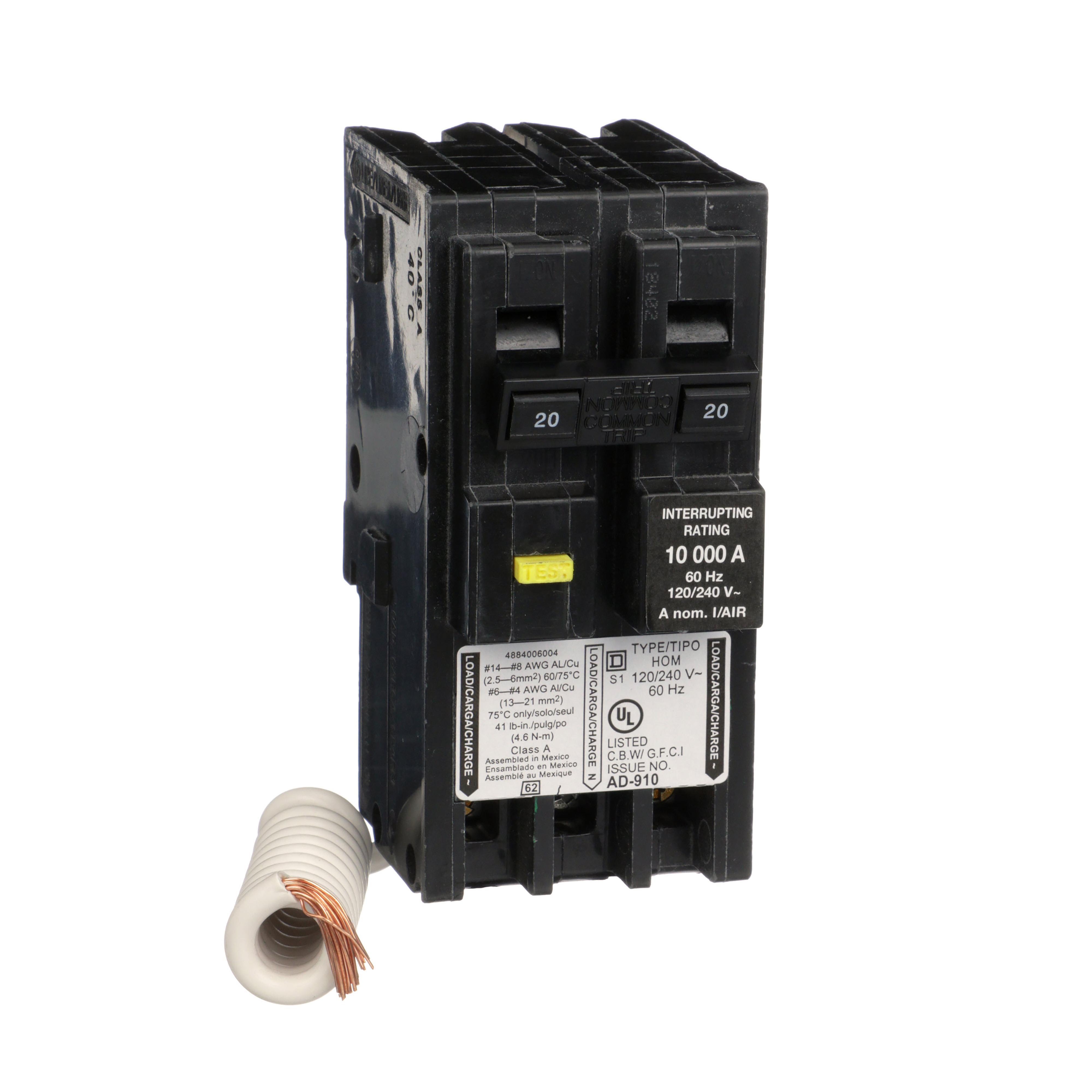 Square D™ HOM220GFIC Miniature Circuit Breakers