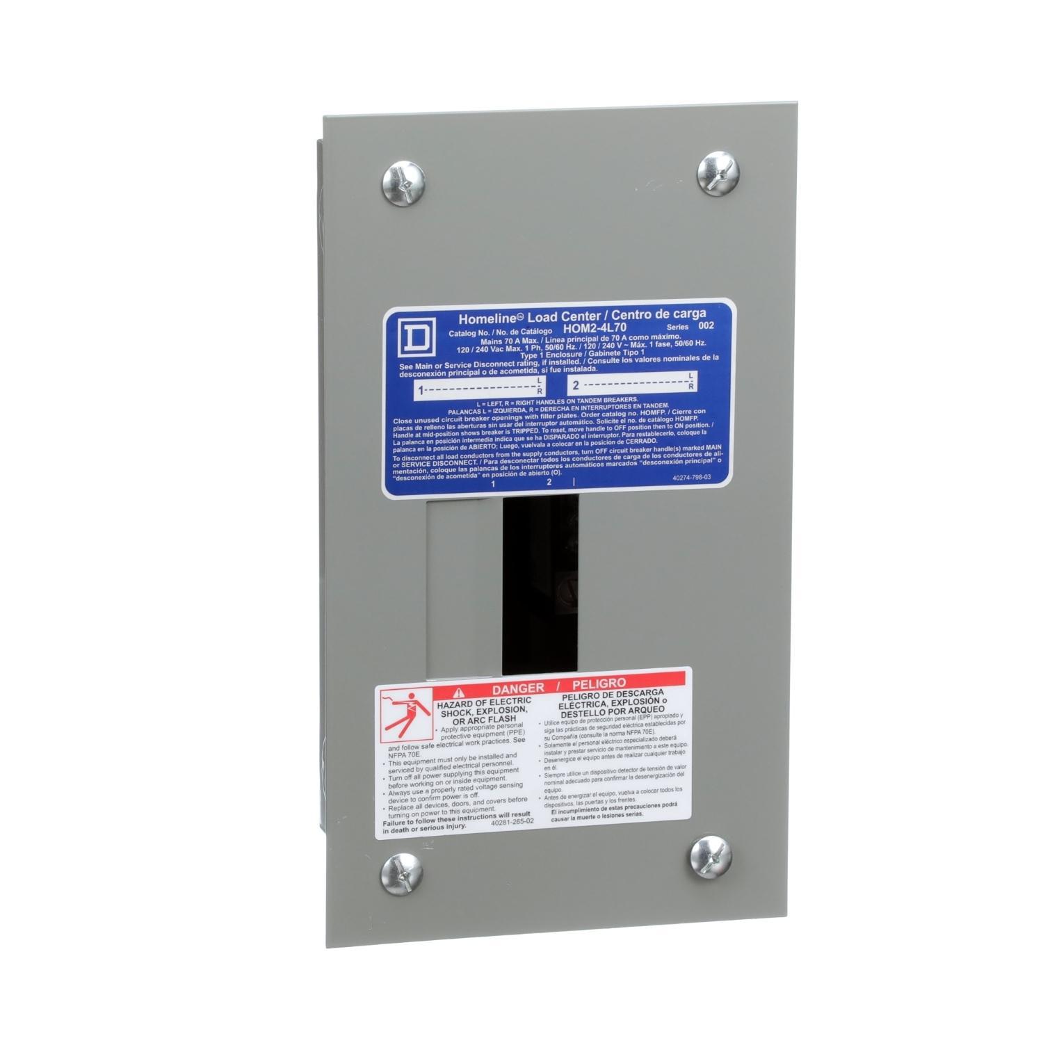 Square D™ HOM24L70F Single Phase Main Lug Load Centers