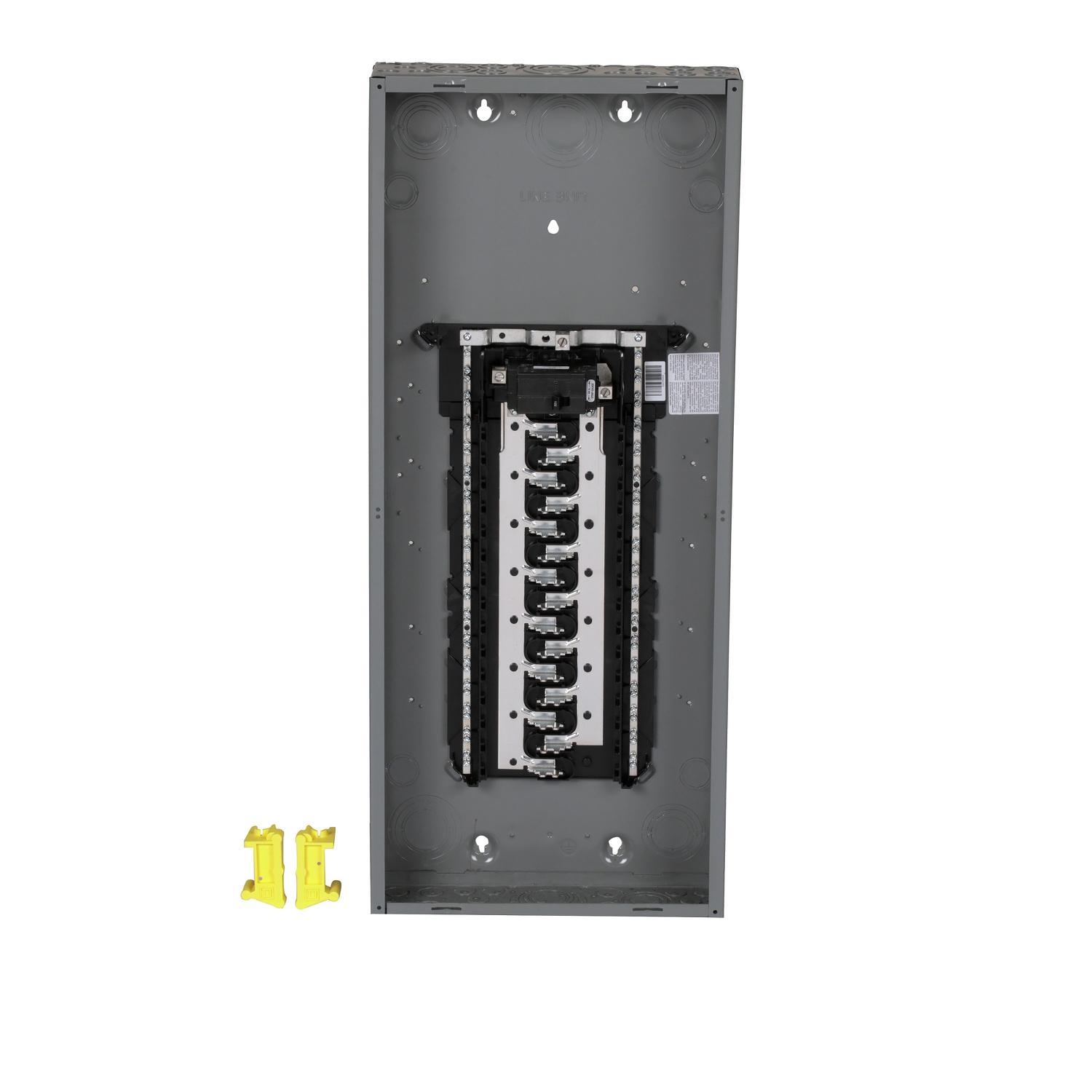 Square D™ Homeline™ HOM3060M125PC 1-Phase Convertible Neutral Main Breaker Loadcenter, 120/240 V AC, 125 A, 1 Pole, 22 kA Interrupt