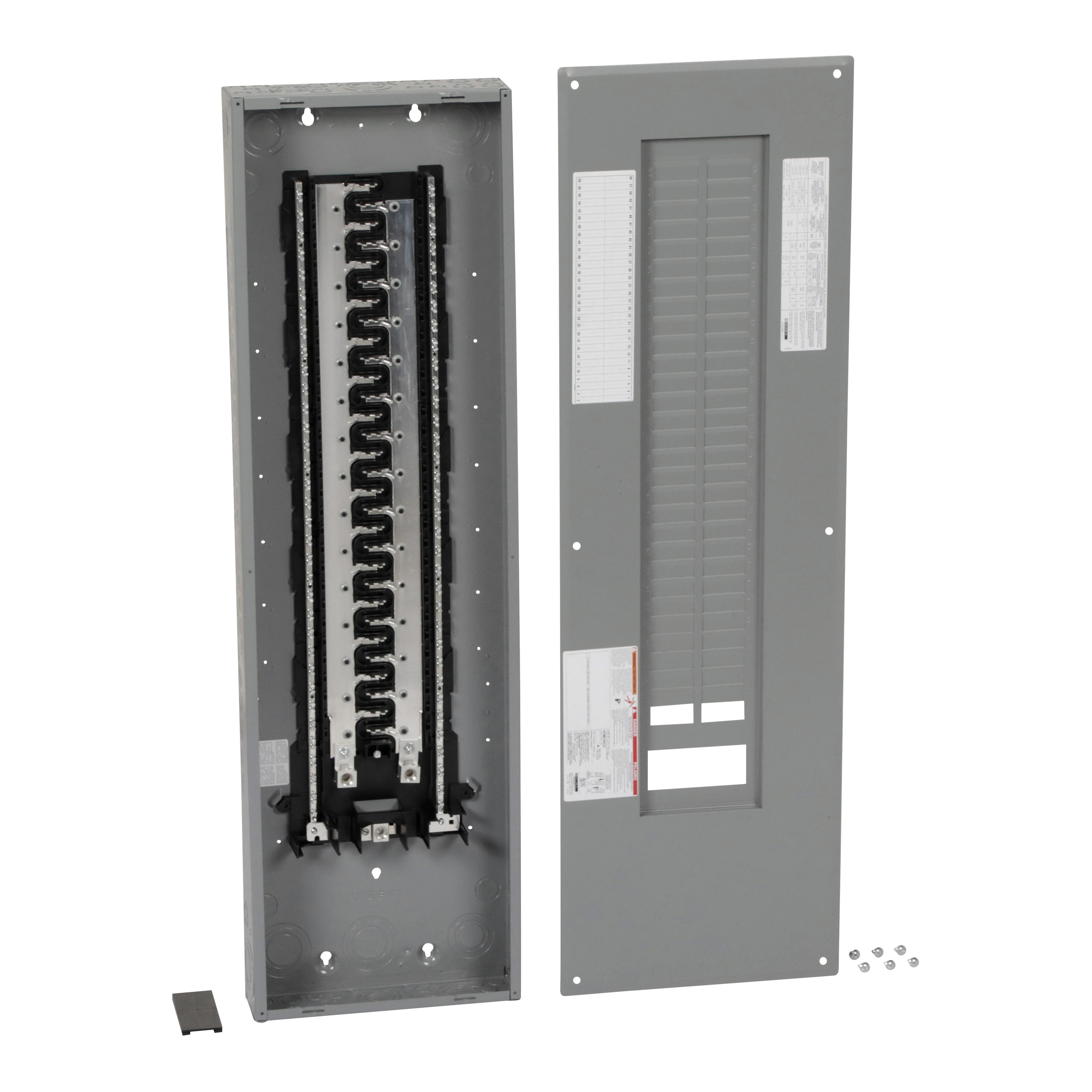 Square D™ Homeline™ HOM60120L225PC 1-Phase Convertible Neutral Main Lug Load Center, 120/240 V AC, 225 A, 10 kA Interrupt
