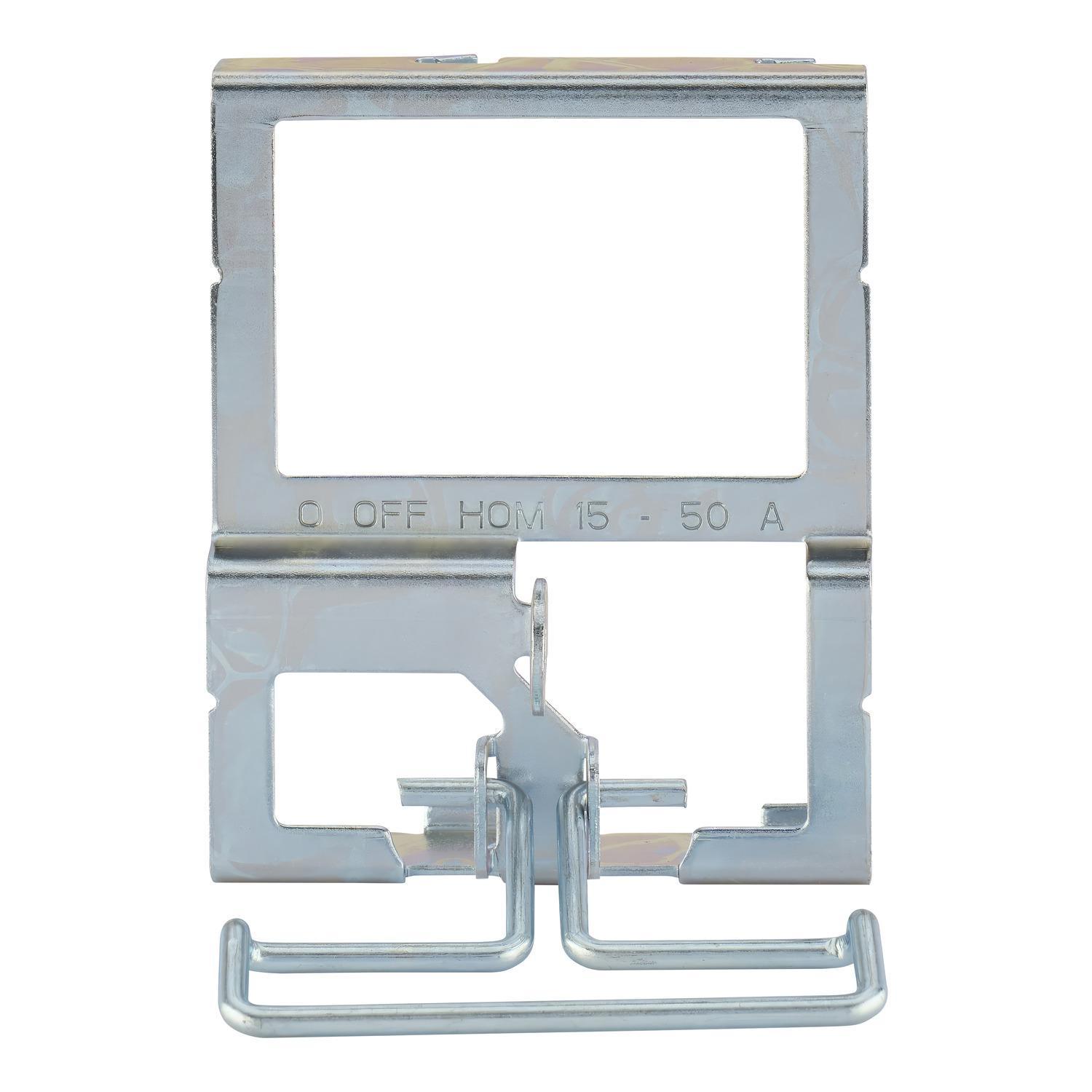 Square D™ HOMELEC2PALA Handle Padlock Attachment, For Use With Homeline™ CAFI, GFI, EPD 2-Pole Circuit Breaker