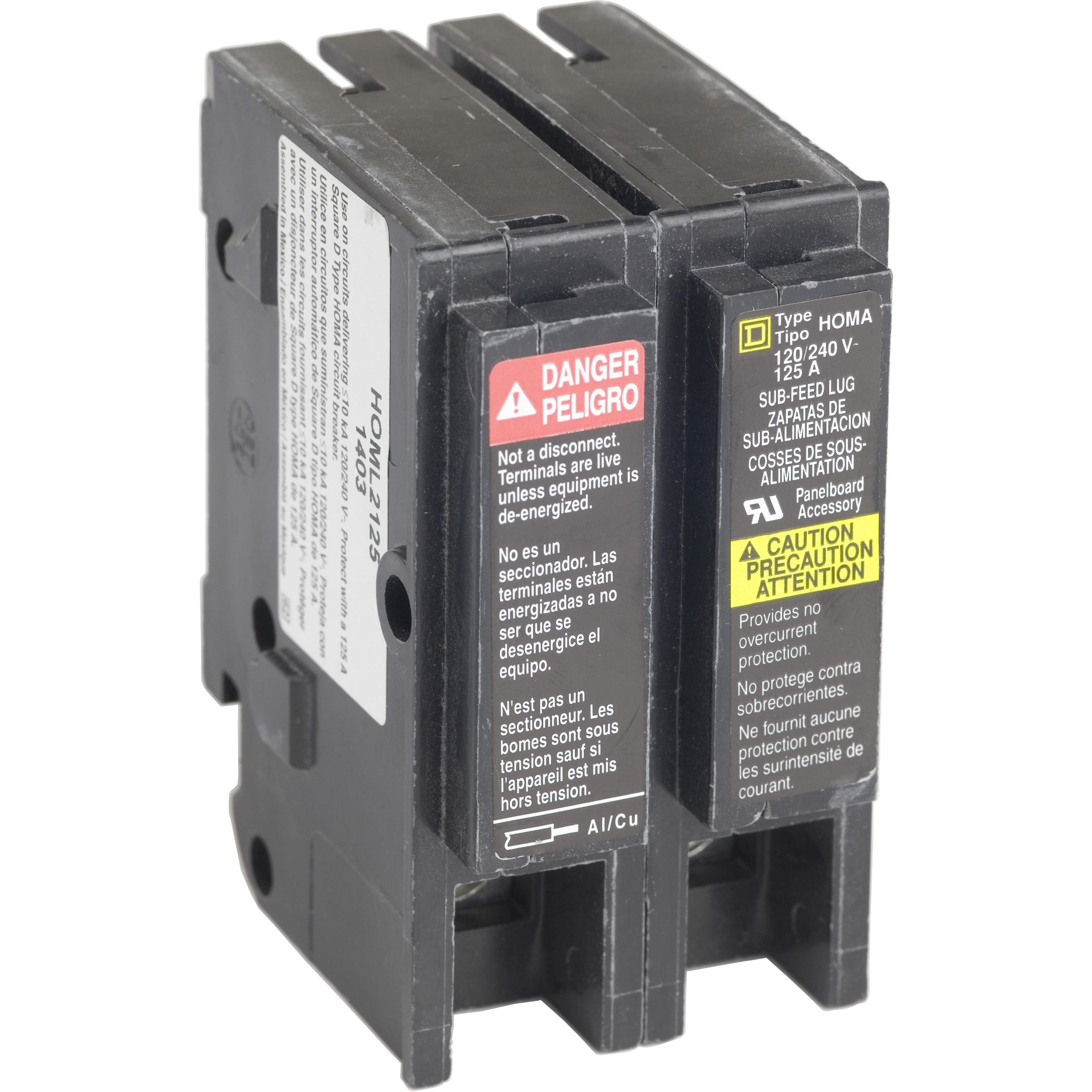 Square D™ HOML2125 Load Center Sub-Feed Lug Blocks