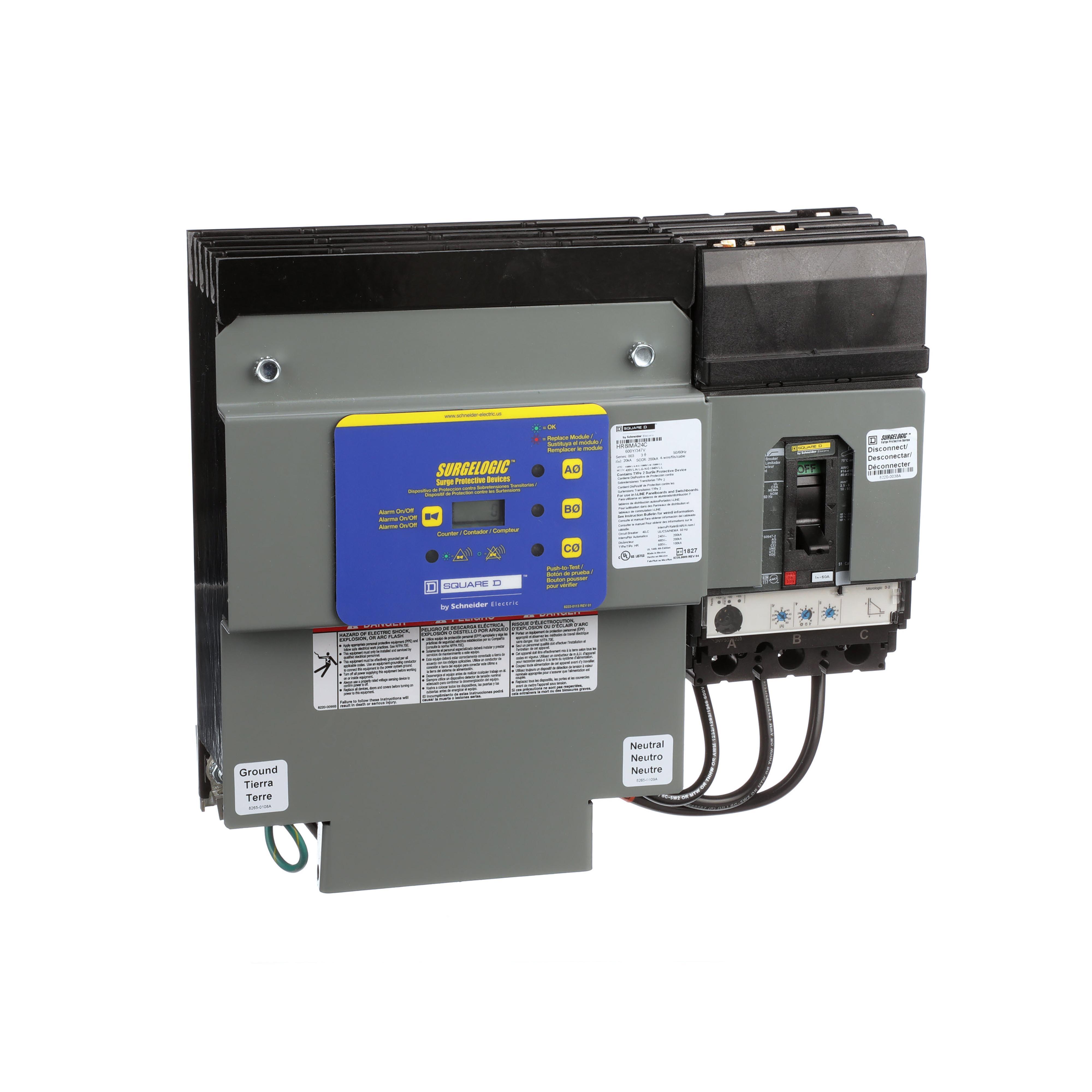 Square D™ HR8IMA24C AC Surge Protective Devices